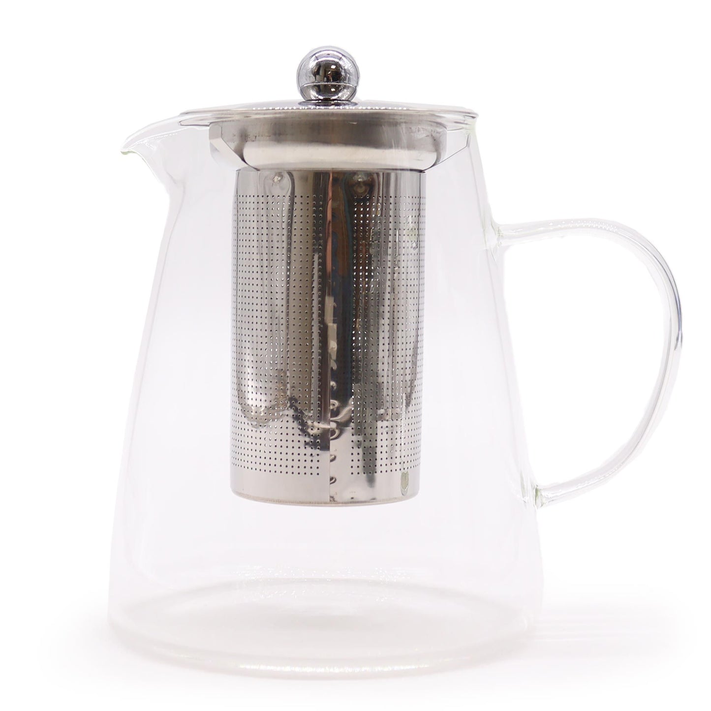 Glas-Teekanne Kolbenform 950ml mit integriertem Aufgussfilter