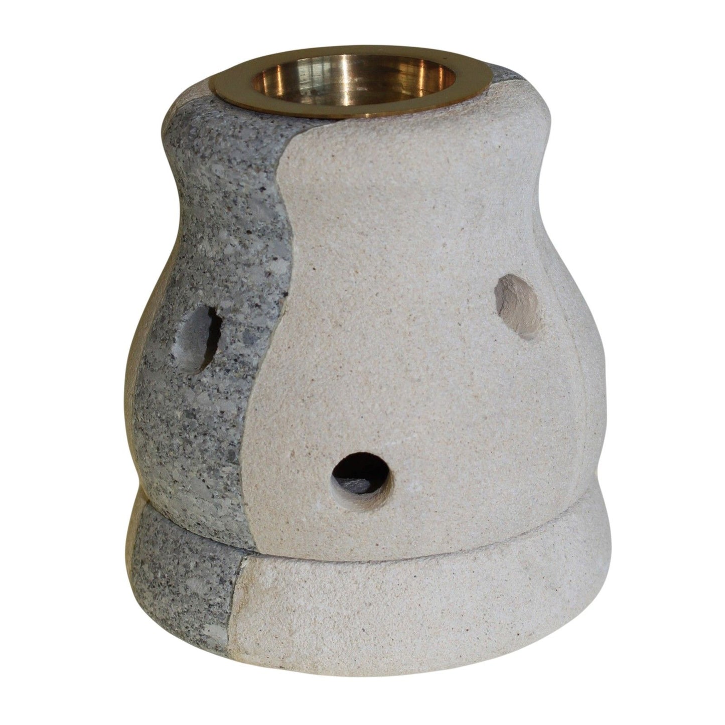 Handgeschnitzte Sandstein-Duftlampe im Kombi-Design – 10 exklusive Varianten