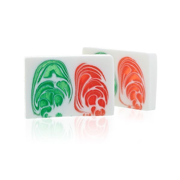 Handgeschnitzte Naturseife 'Trauben-Zauber' - Unikat-Set (ca. 12 Stücke)