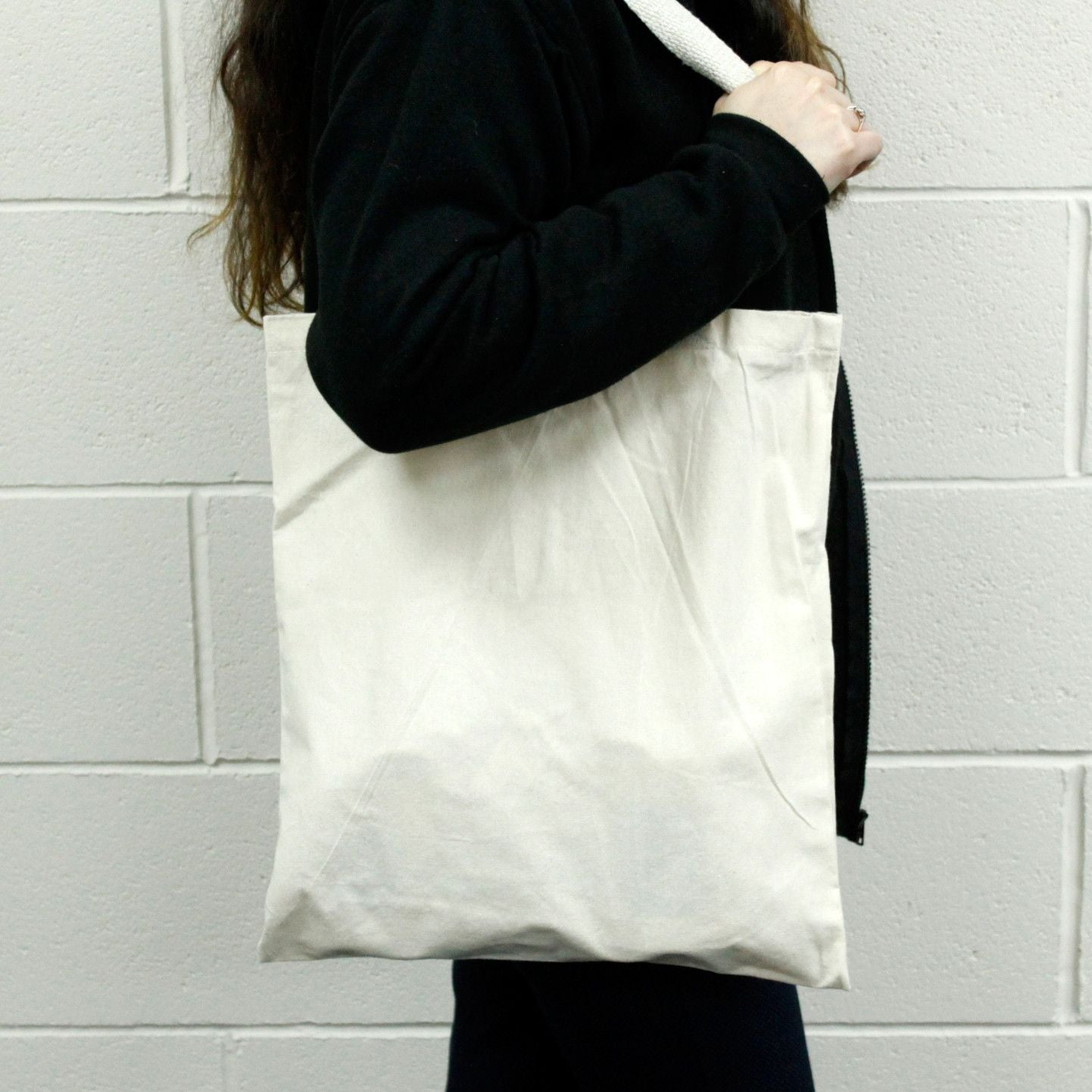 Robuste Baumwolltasche Natur 38x42 cm – Vielseitiger Alltagsbegleiter