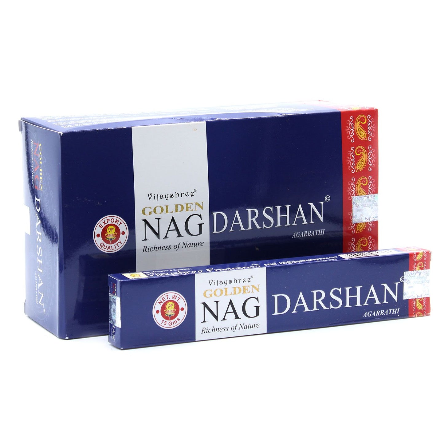 Golden Nag Premium Räucherstäbchen – Handgerollte Duftkomposition (15g)