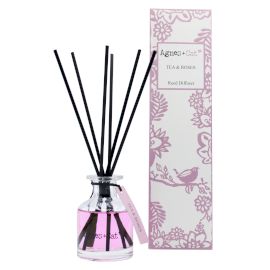 Reed Diffuser Geschenkset 'Tee & Rosen' – 140ml Dufterlebnis in edlem Glas