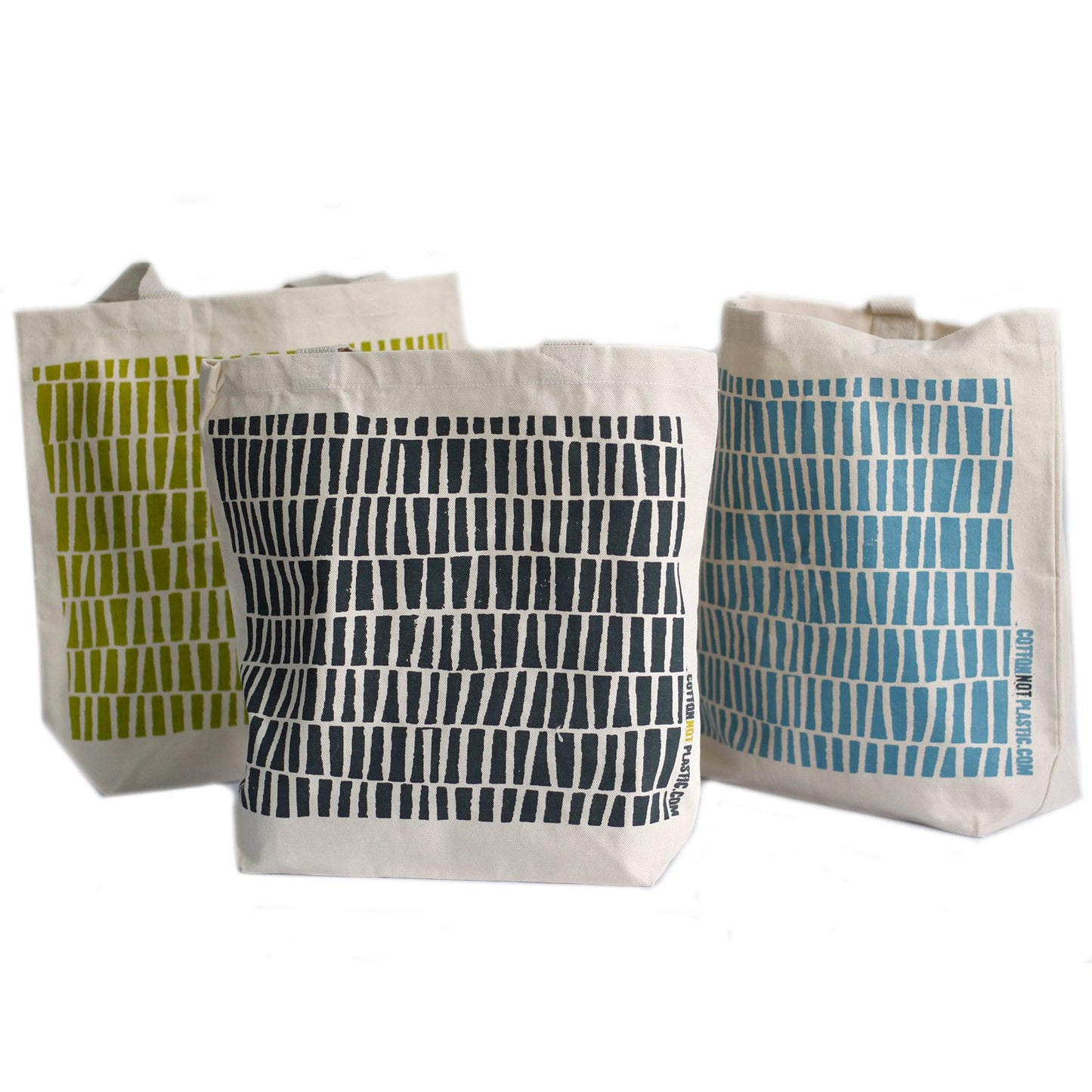 Set mit 4 Baumwolltaschen - Individuelle Vollflächen-Motive