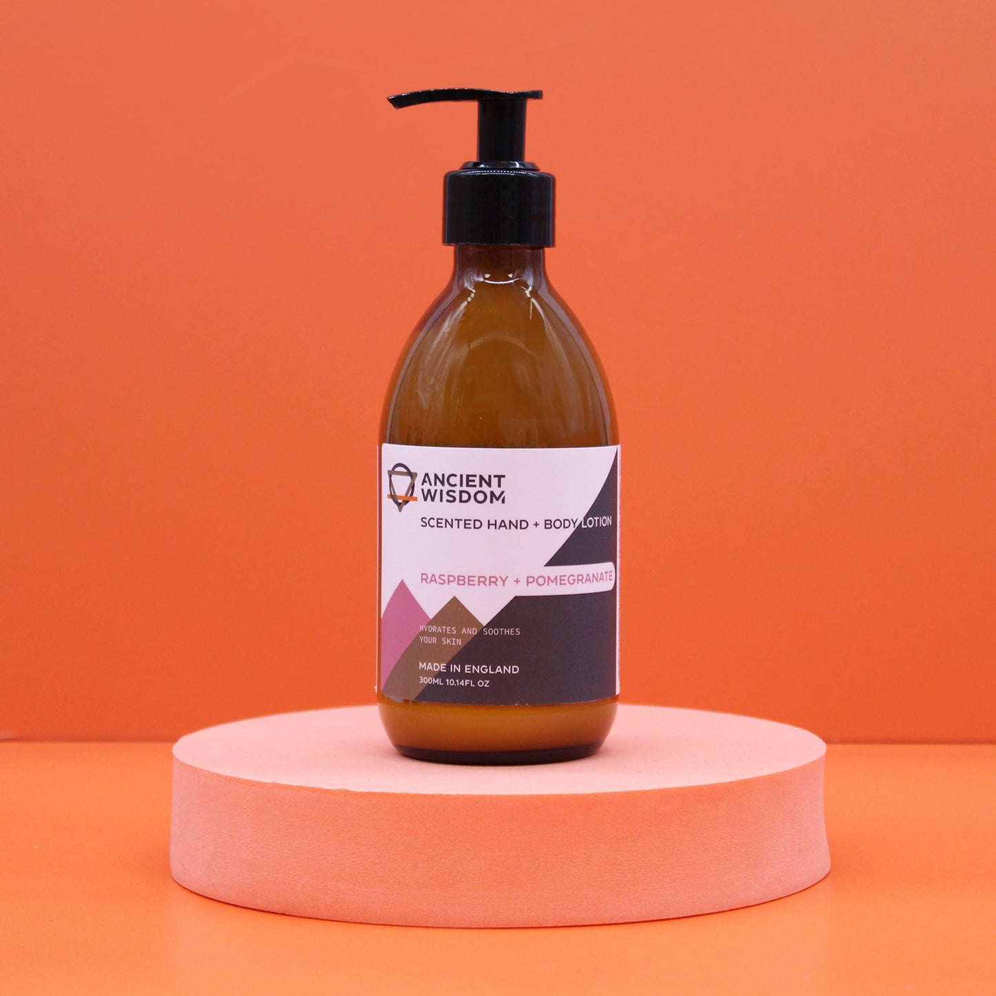 Körperlotion mit Duft von Himbeere & Granatapfel (300 ml) – Vegan & parabenfrei