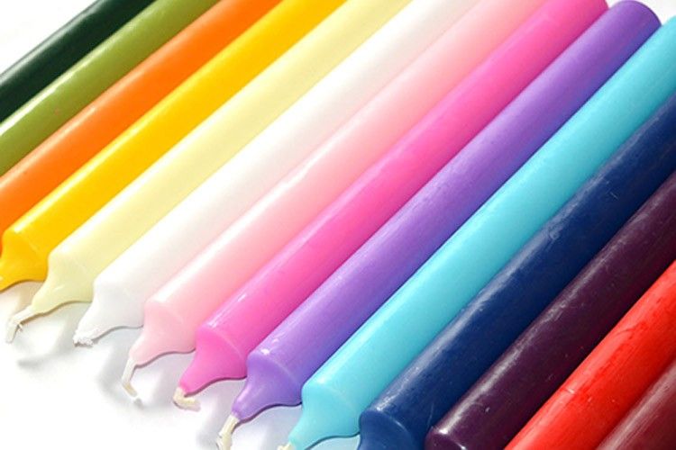 Tafellichter Purpurrot – 5er-Set für festliche Atmosphäre