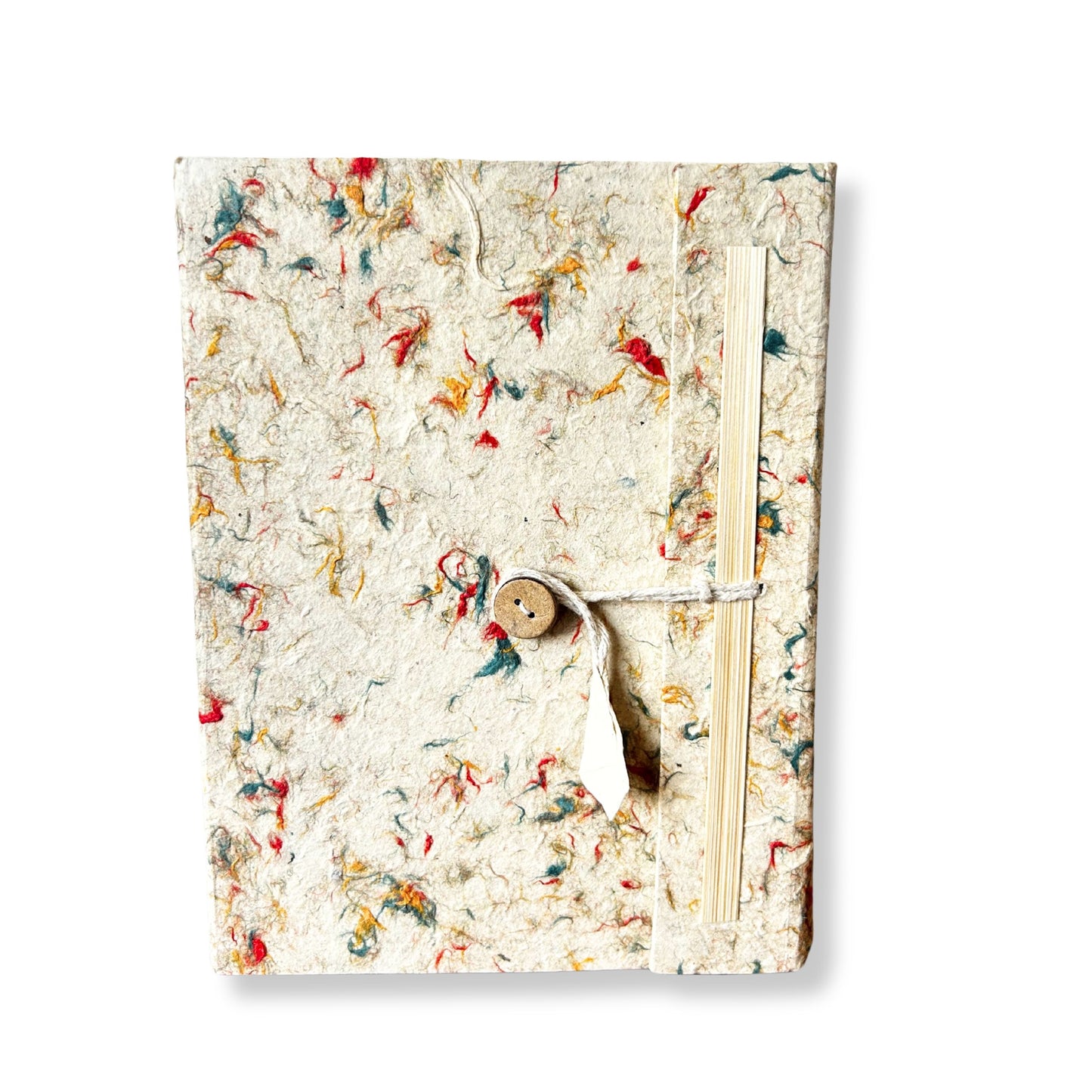 Notizbuch aus handgeschöpftem Lokta-Papier mit recyceltem Baumwoll-Cover