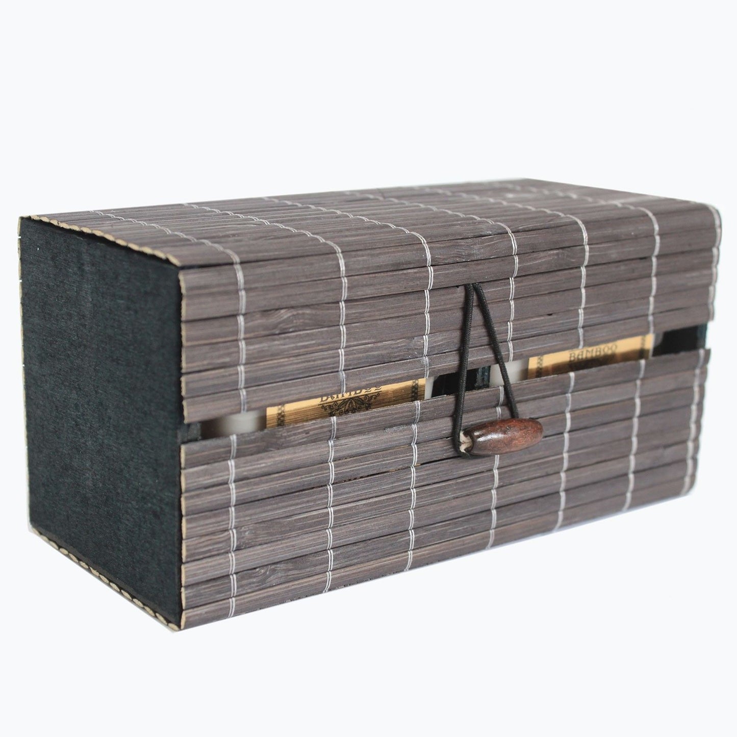 Handgefertigte Lamellenbox aus Bambus für Geschenke & Aufbewahrung