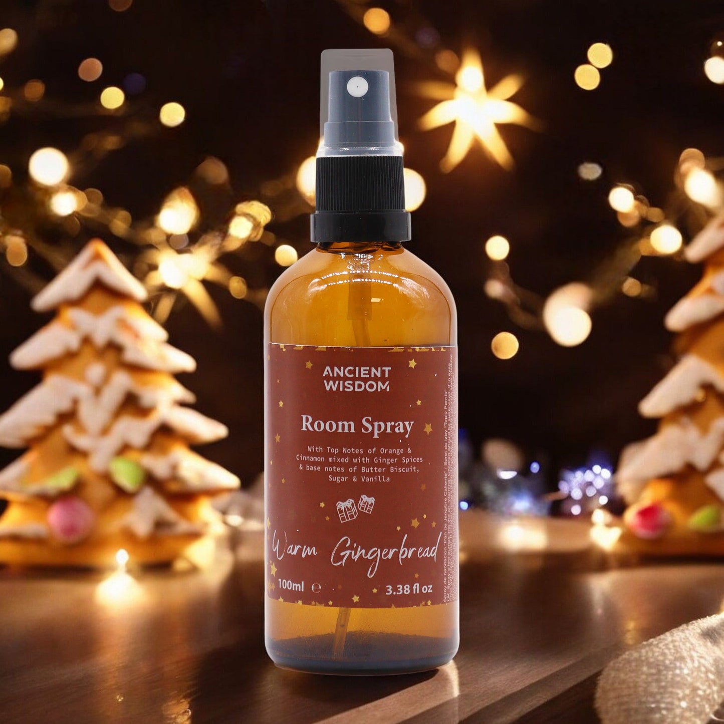 Raum- & Kissenspray 'Würziger Lebkuchen' mit Orange & Zimt - 100ml