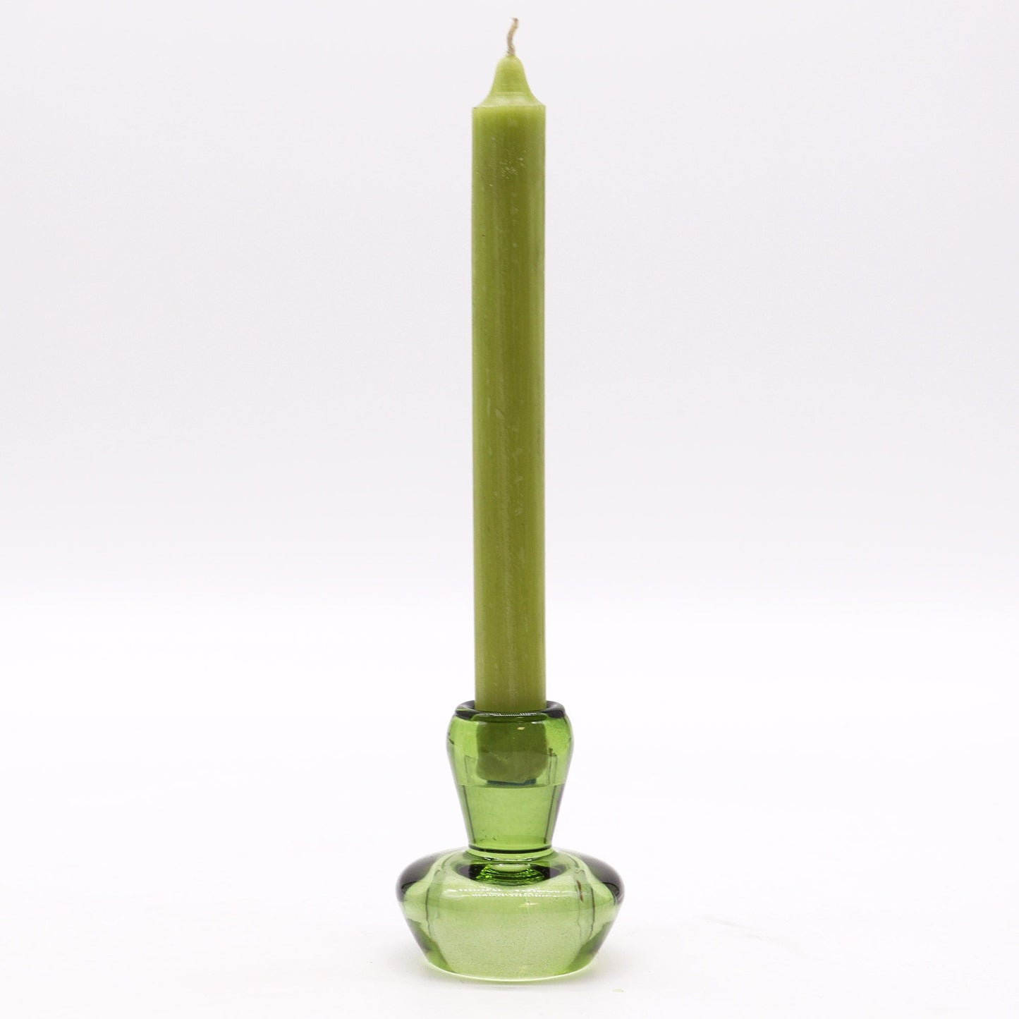 Kerzenhalter-Set 'Gartenjade' (2 Stück) - Reversibel für Tafelkerze & Teelicht