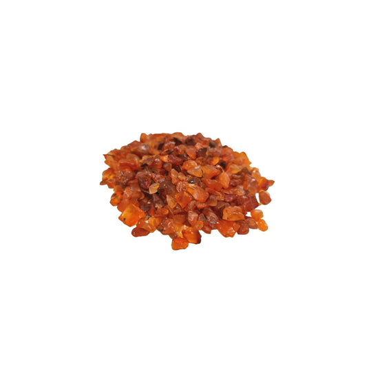 1kg Carnelian Edelstein-Chips in warmen Rottönen - Dekorative Natursteinmischung