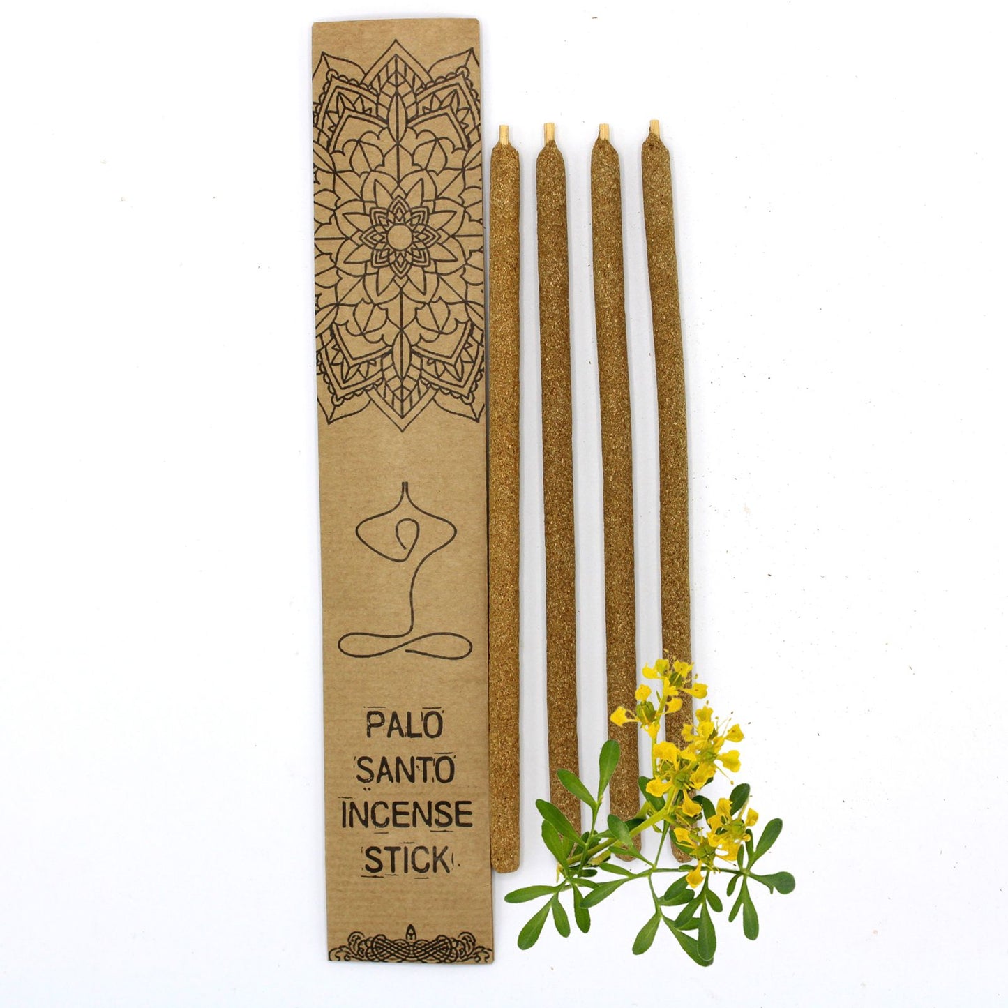 Palo Santo Räucherstäbchen 'Heiliges Holz' – Set mit 4 Stück in Kraftpapier