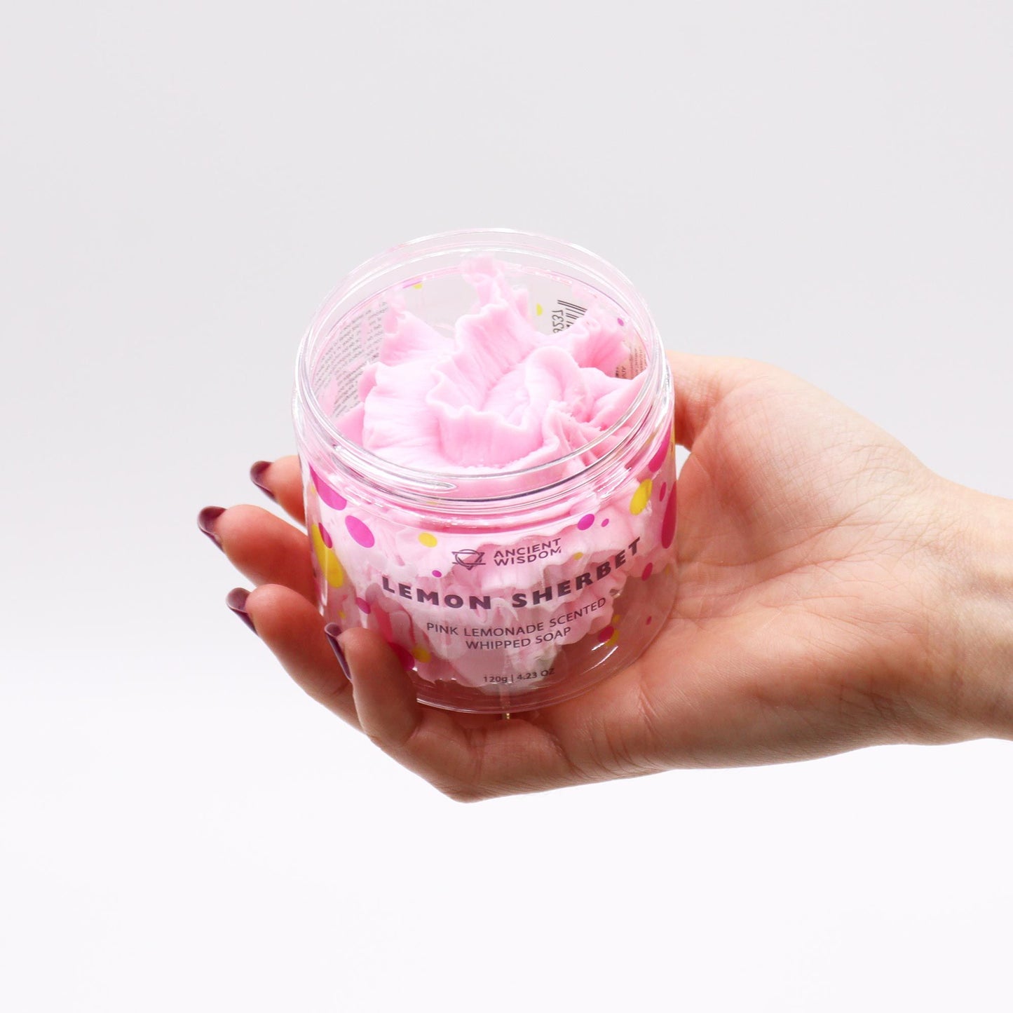 Luftig-leichte Pflegeseife Pink Limonade (120g) - 3-in-1 Schaum für zarte Haut