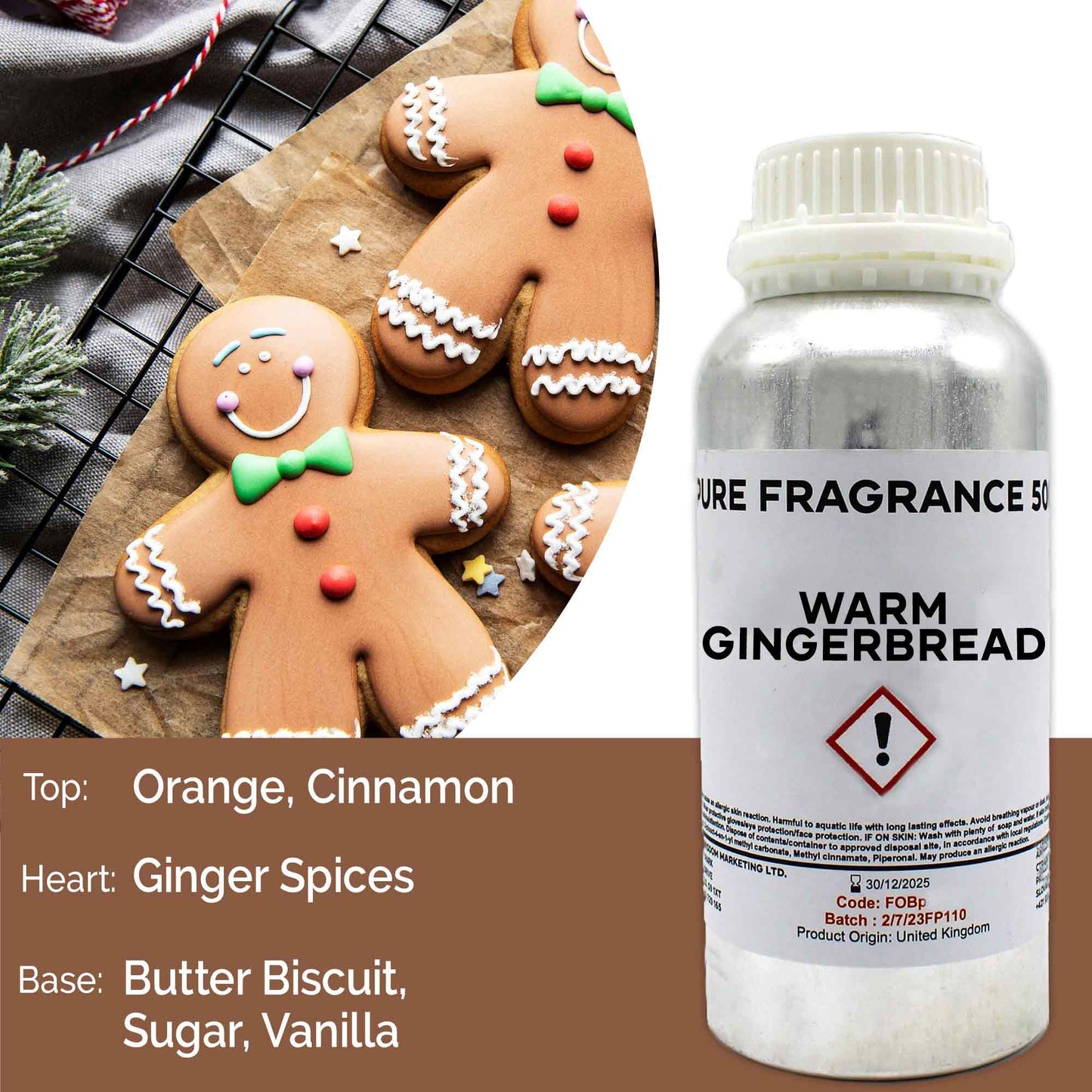 Duftkonzentrat Gebrannte Mandel & Zimt - 500ml für Aromatherapie & DIY