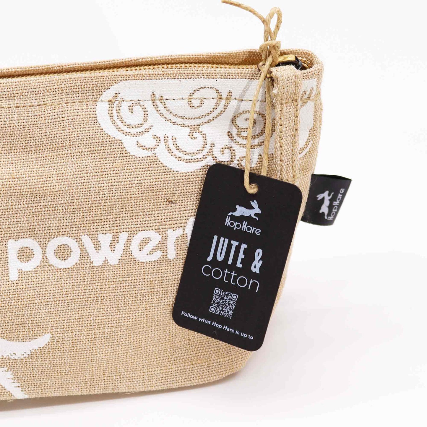 Kraftspender Jutebeutel - Motivationsbeutel mit Aufdruck 'I am Powerful'
