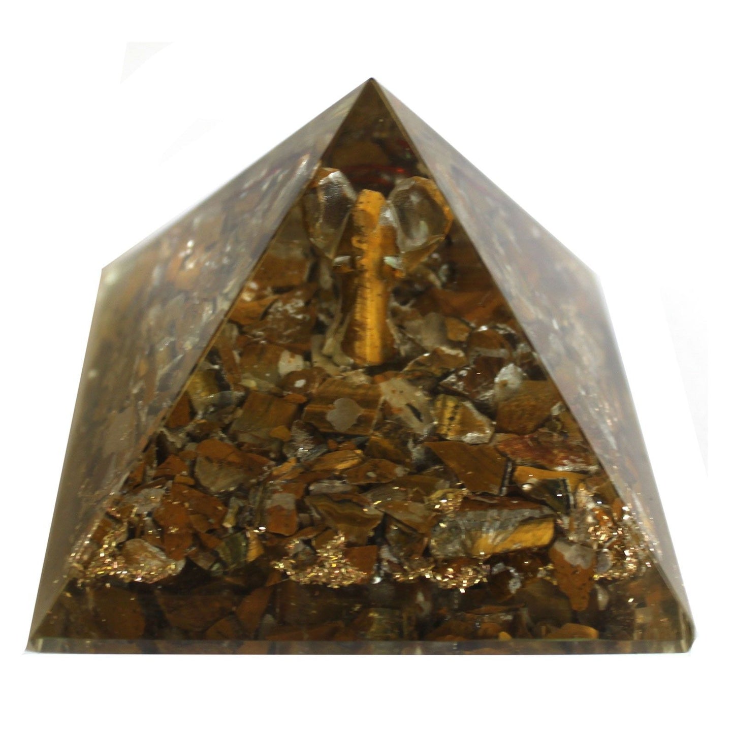 Orgonit-Pyramide 'Engelsenergie' 7 cm – Handgefertigtes Harmonie-Objekt