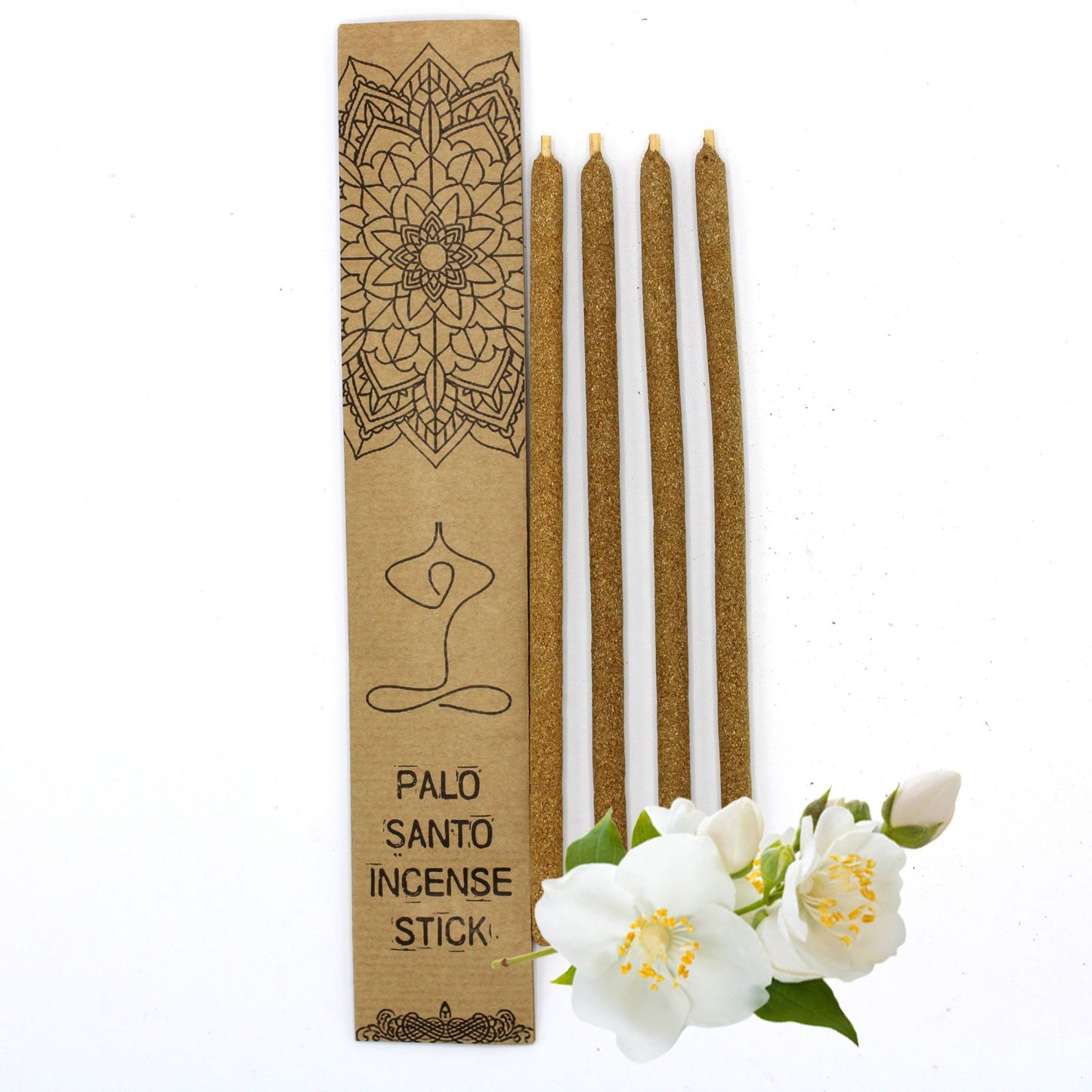 Palo Santo Räucherstäbchen mit Jasmin - 4er Set für innere Ruhe