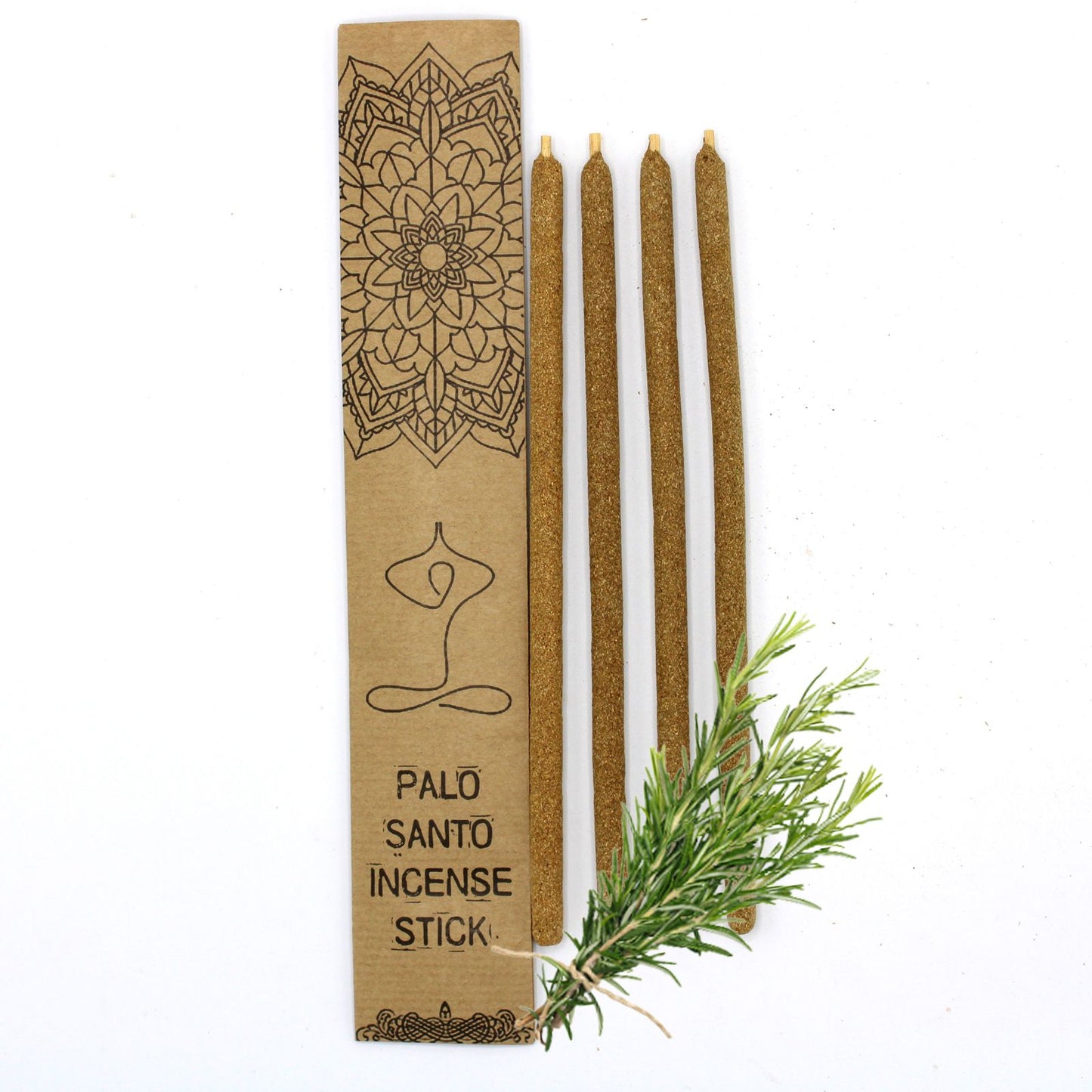 Räucherstäbchen Palo Santo mit Rosmarin – 4 große Stäbchen für Raumduft & Rituale