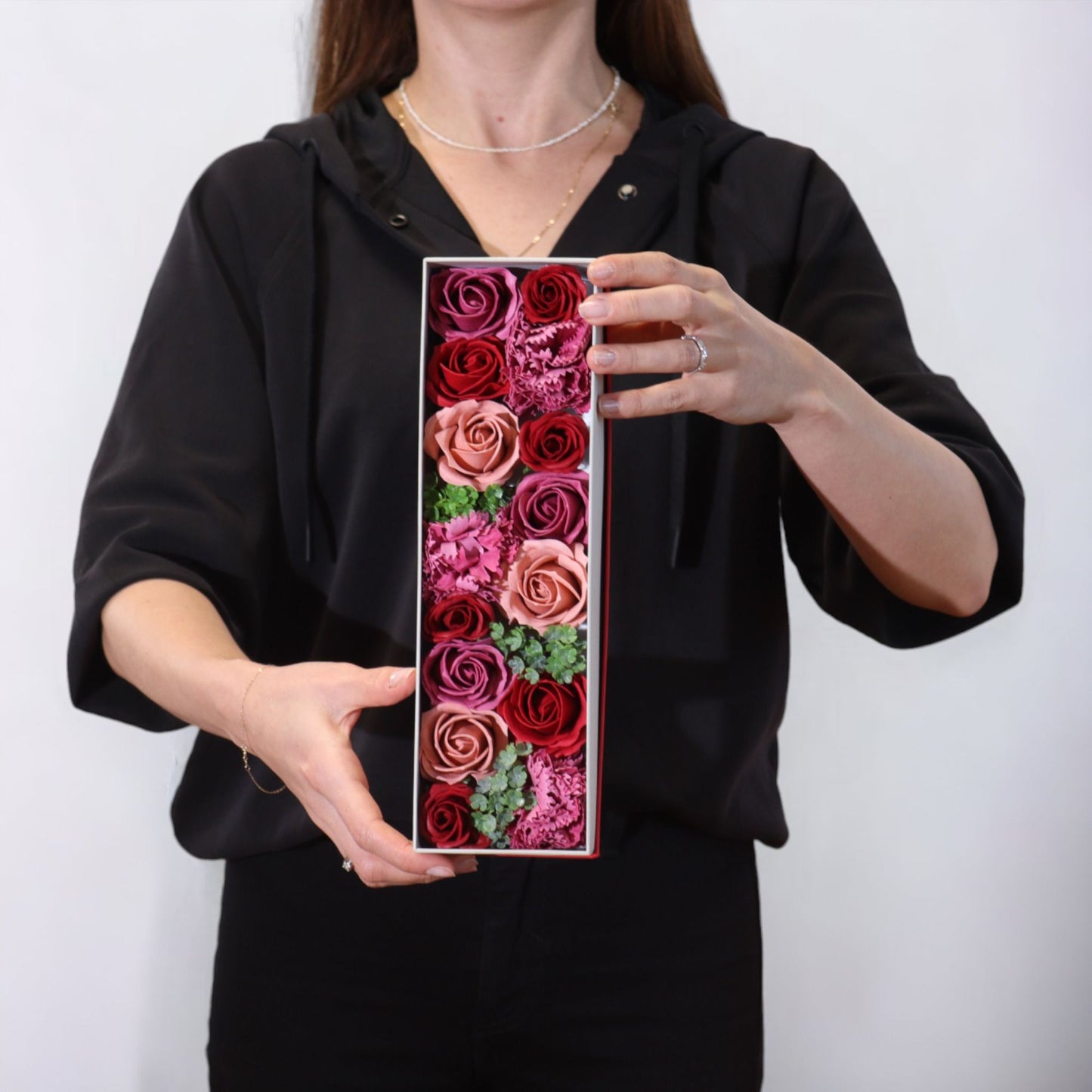 Seifenrosen-Geschenkbox in Vintage-Farben – Zeitlose Romantik zum Verschenken