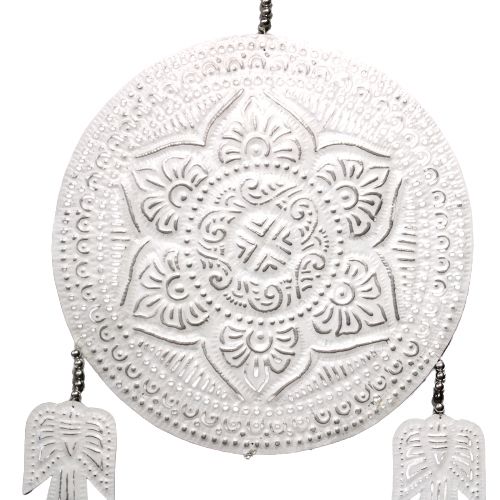 Bali Wandmobile 'Engel' – Handgefertigtes Aluminium mit Perlen in Pastell