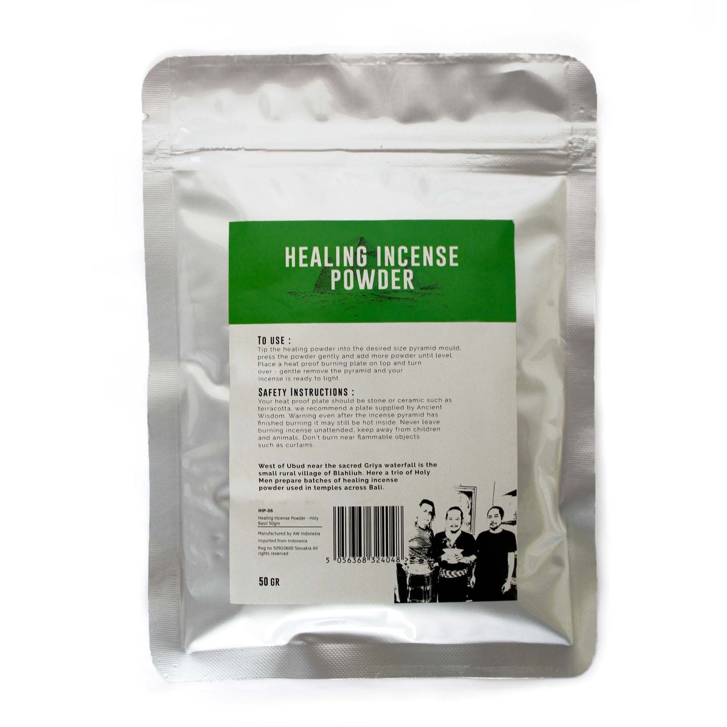 Weihrauchpulver 'Heiliges Basilikum' – 50g für Räucherrituale