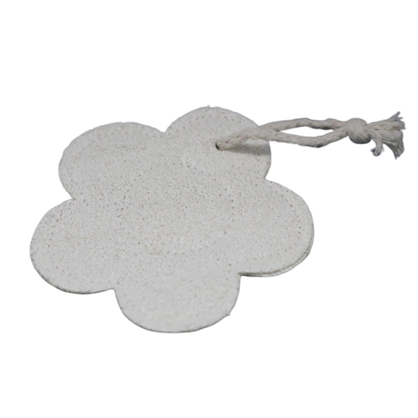 Blumenförmiger Peeling-Handschuh aus Luffa und Baumwolle