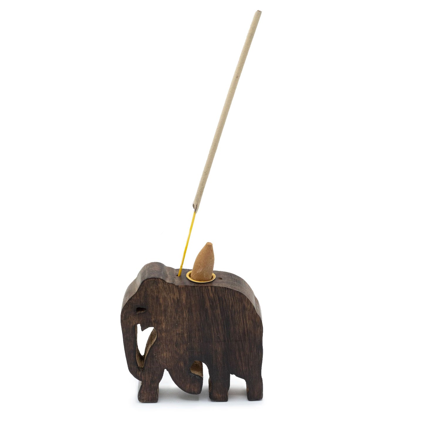 Räucherhalter 'Elefant' – Handgeschnitzt aus Mangoholz
