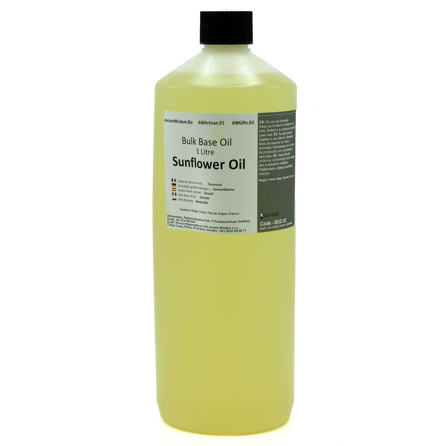Reines Sonnenblumenöl 1 Liter – Vielseitiges Basisöl für Küche & Pflege