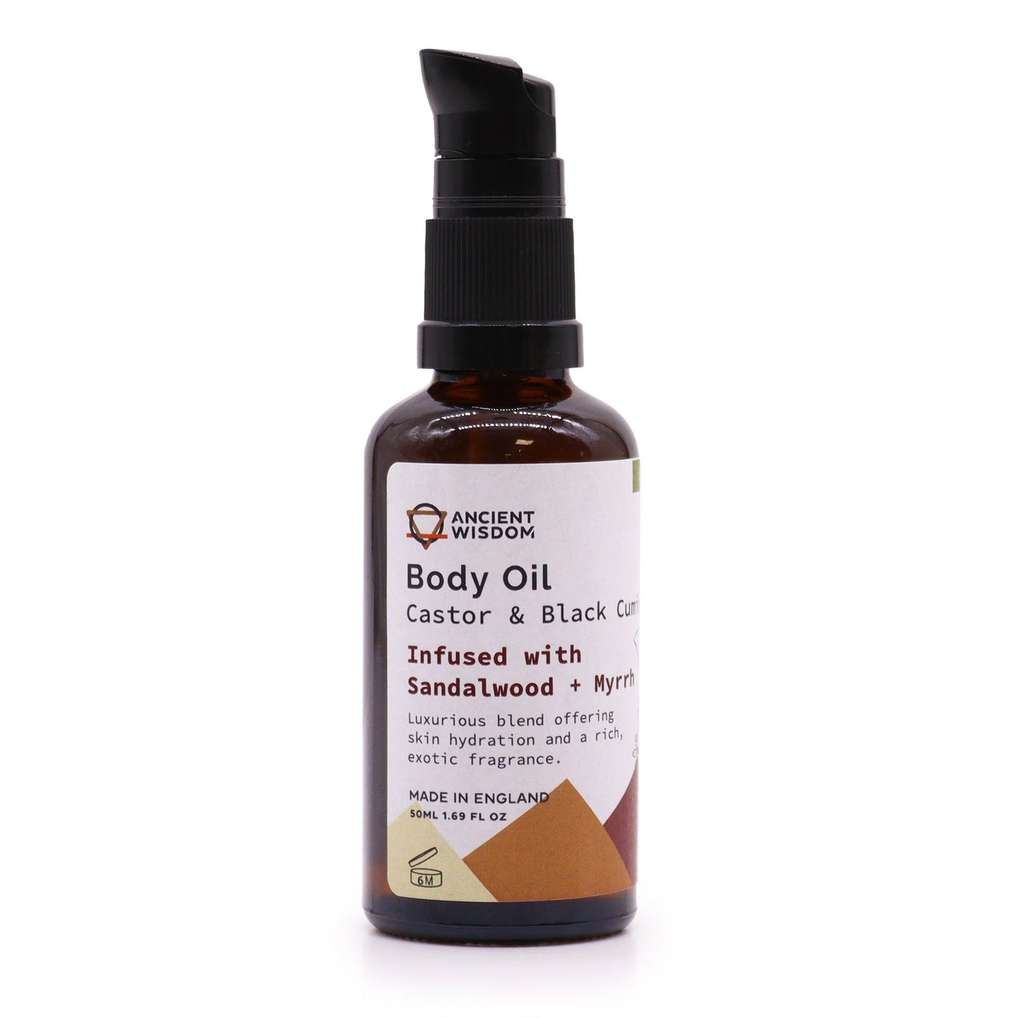 Organisches Körperöl Sandelholz & Myrrhe – Luxuspflege für Haut & Sinne, 50 ml