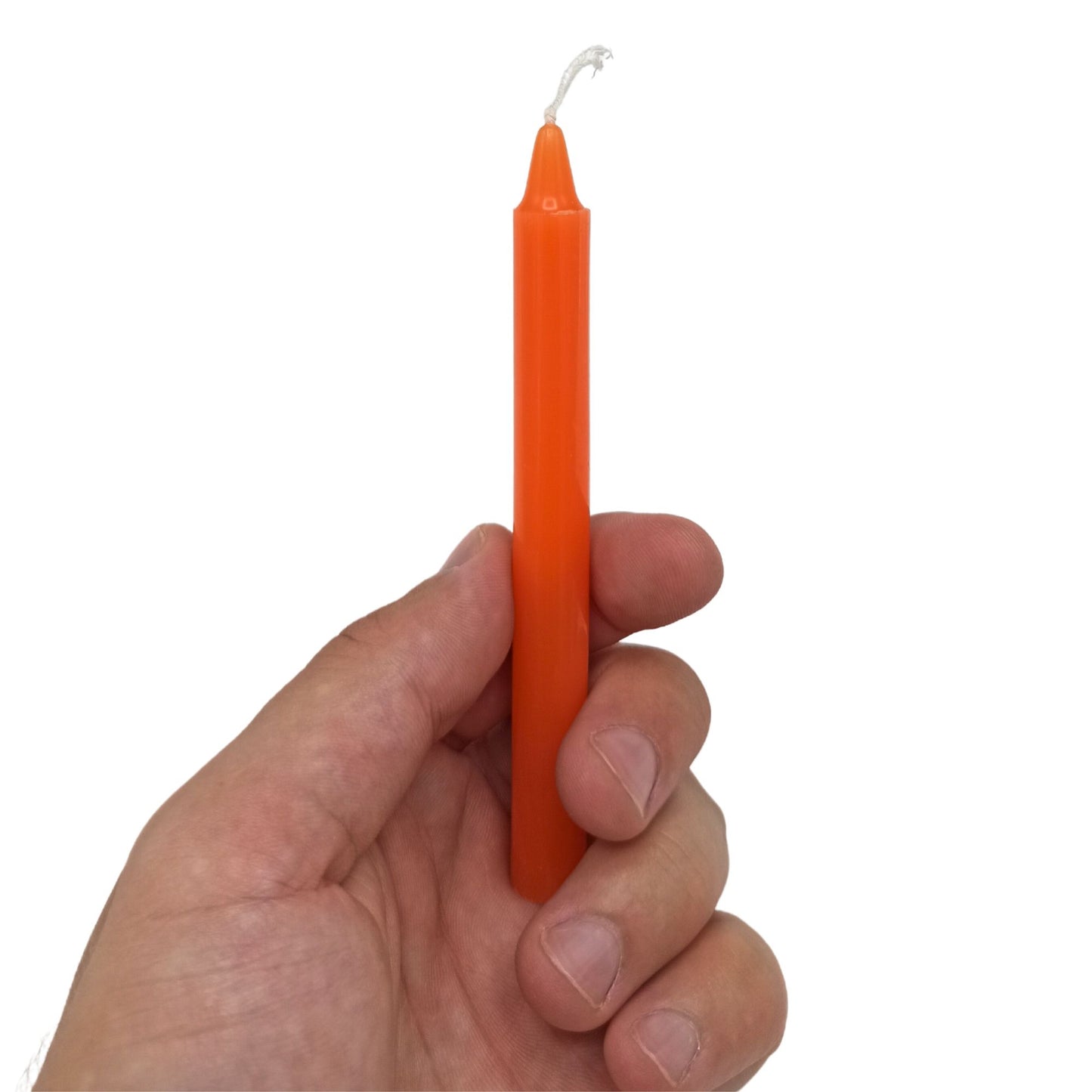 Manifestationskerzen Set Sakral-Chakra - 12 Stück in Orange für Kreativität & Leidenschaft
