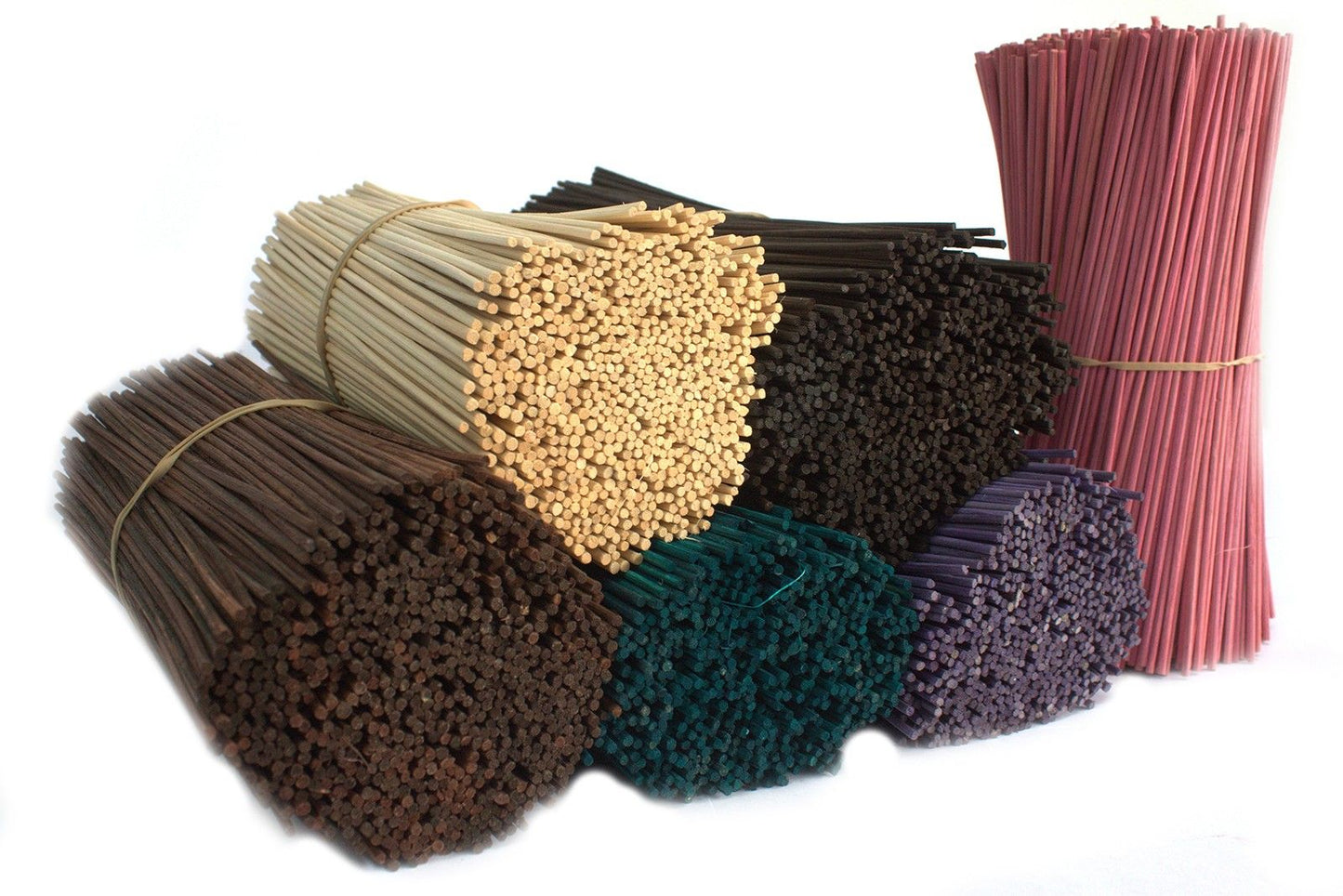 Diffusor-Stäbchen in Schwarz aus Rattan, 25cm Länge, 3mm Durchmesser - Großpackung mit ca. 500 Stück