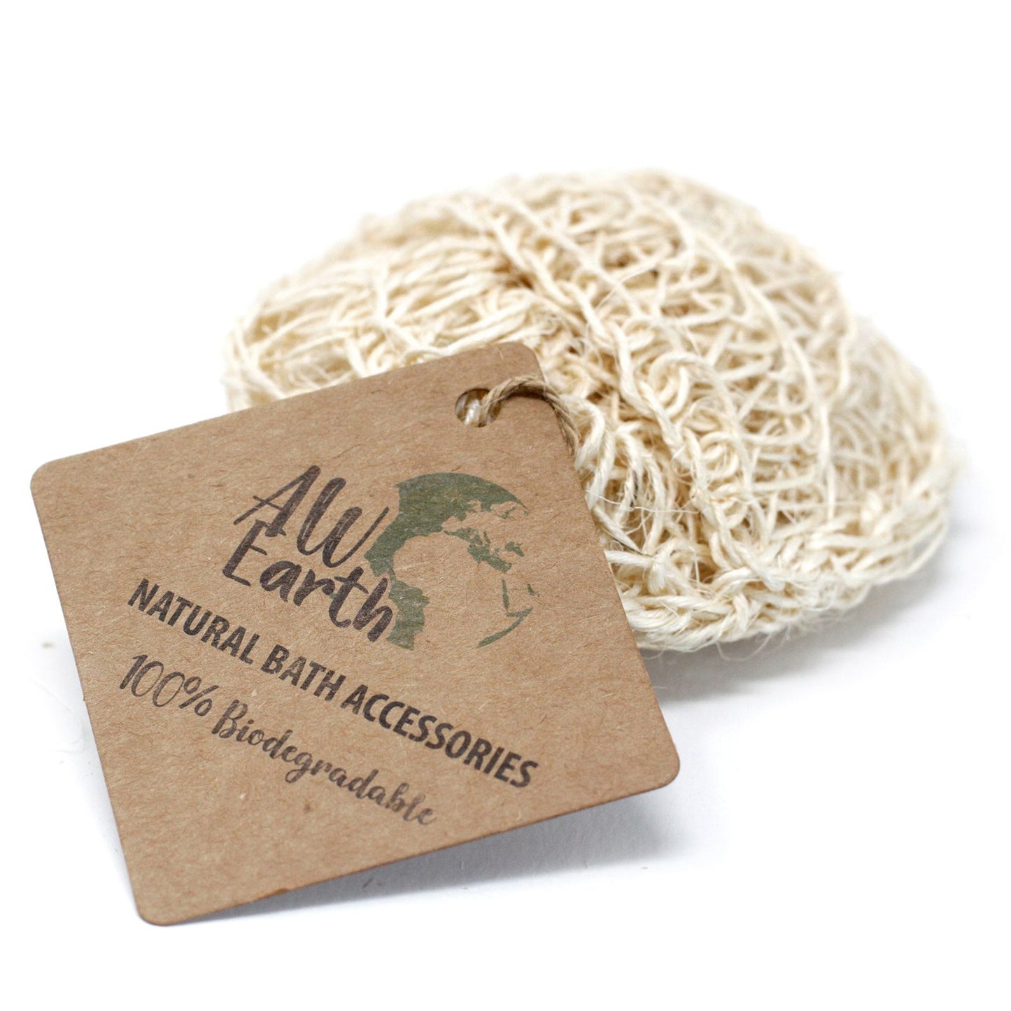 Sanftes Peeling-Kissen aus Sisal & Baumwolle – Natürliche Rundform