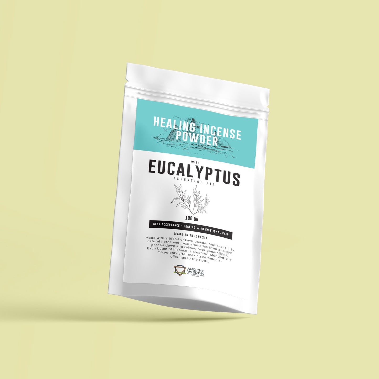 Weihrauchpulver Eukalyptus 100g – Erfrischender Raumduft