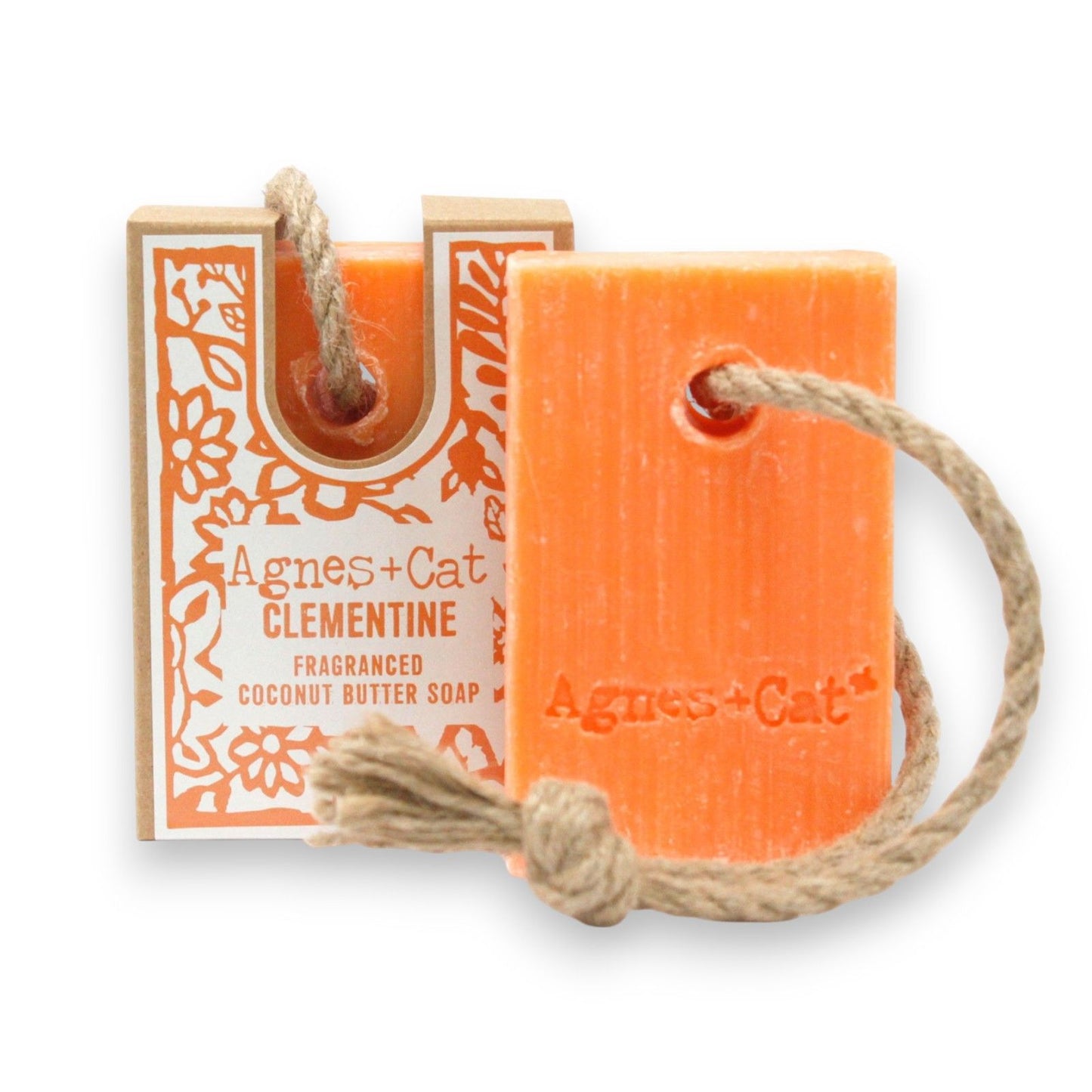 Clementine Seife mit Baumwollband – Belebender Frischekick