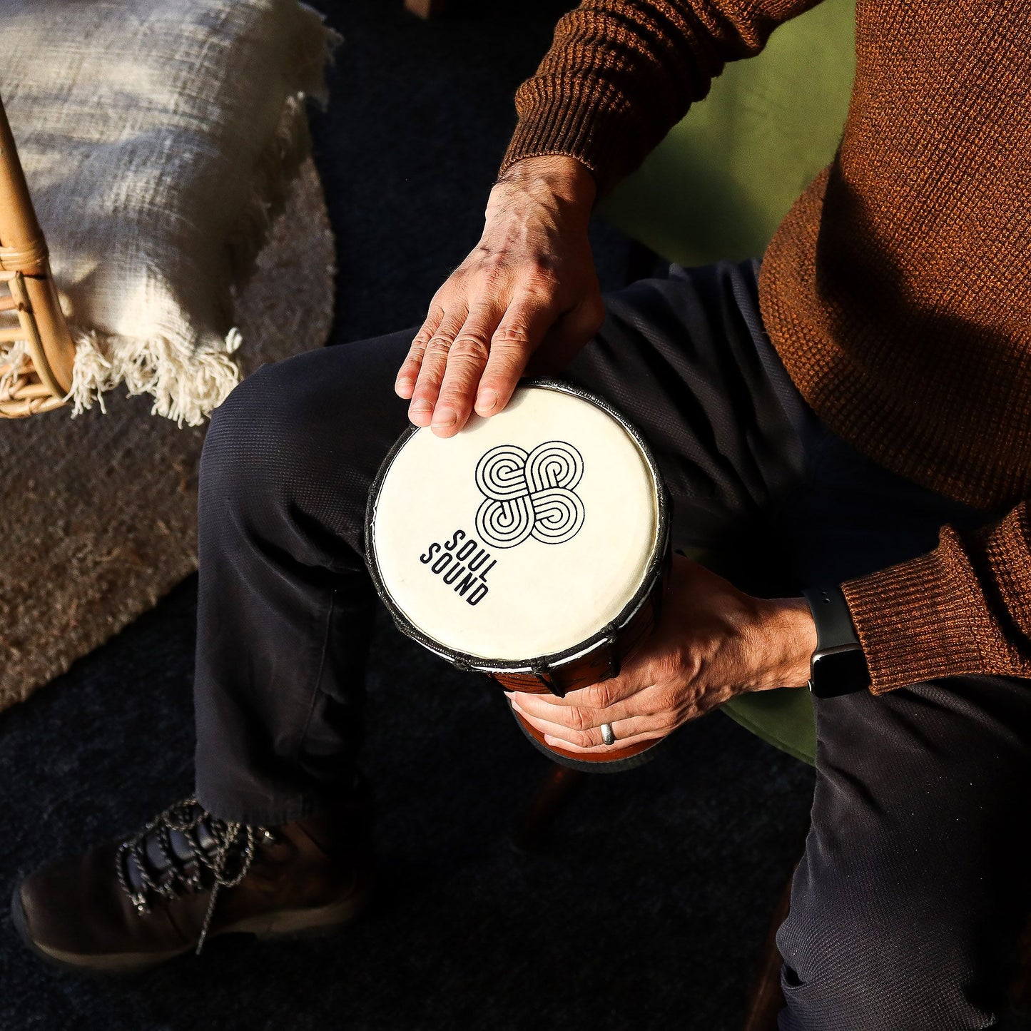 Kleine Pro Djembe 'Soul Sound' – Handtrommel mit tiefem, erdigem Klang