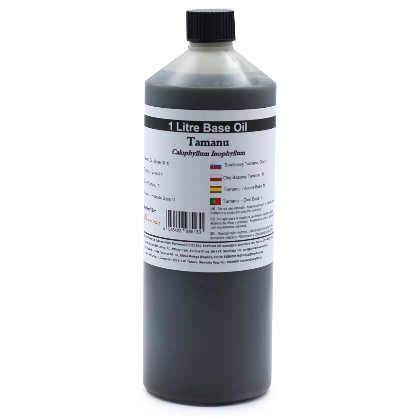 Reines Tamanu-Öl aus Calophyllum Inophyllum – 1 Liter