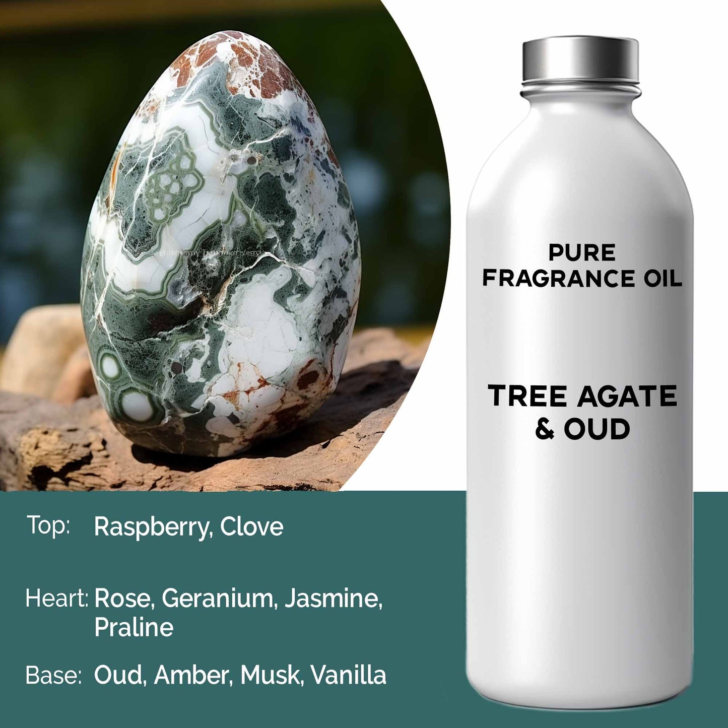 Reines Duftkonzentrat Baumachat & Oud – 500ml Flakon für intensive Raumdüfte