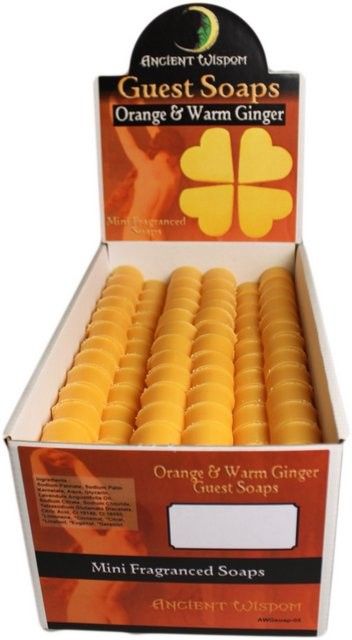 Herz-Gästeseifen Orangen-Ingwer - 10er Set für stilvolles Wohlgefühl