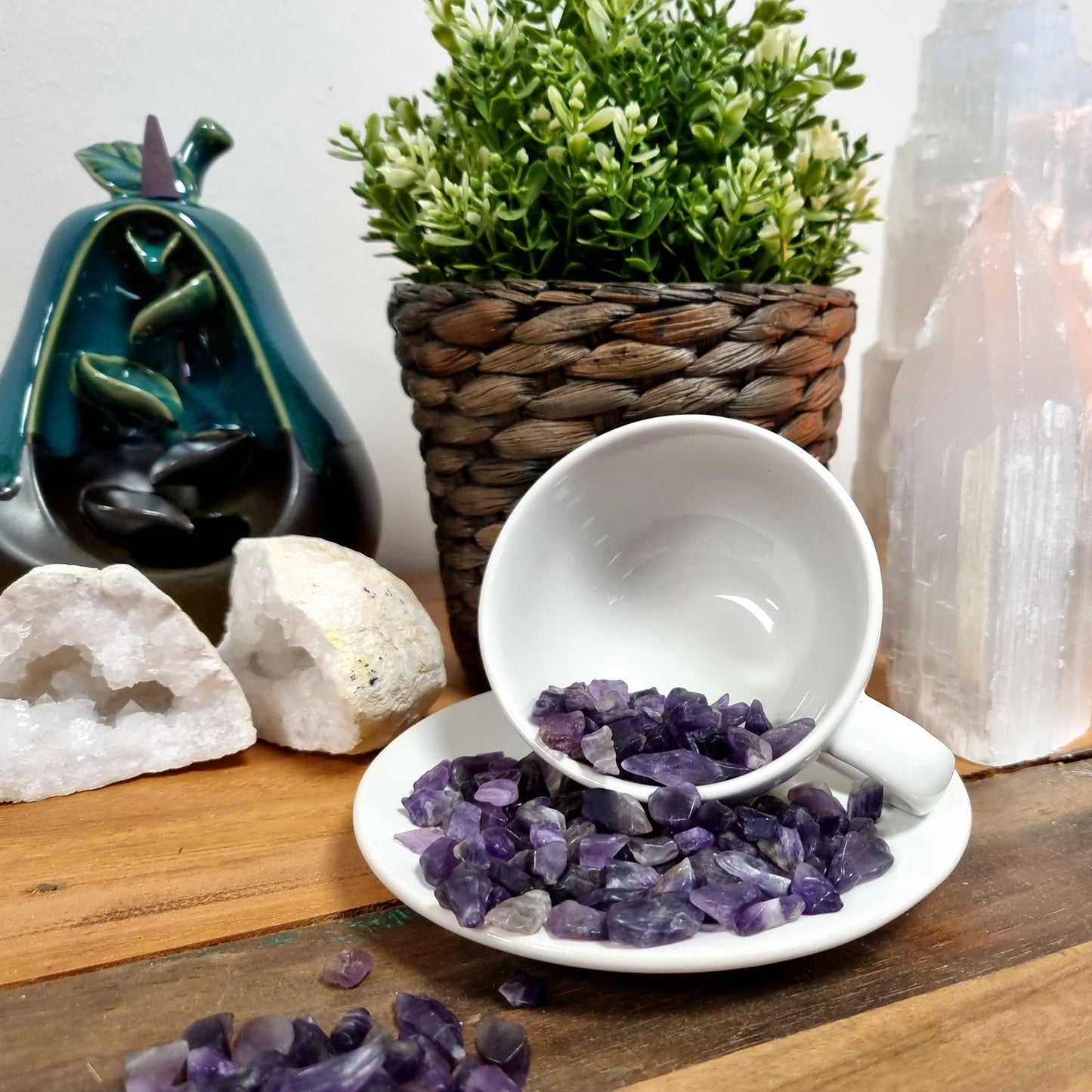 1kg Lapislazuli Edelsteinchips - Natürliche Dekosteine in Tiefblau