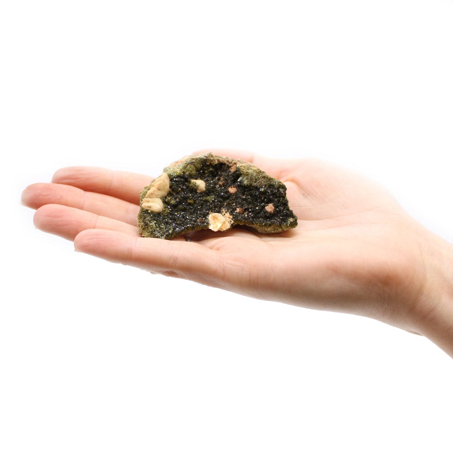 Epidot Kollektion – 10 handverlesene Mineralien im Set