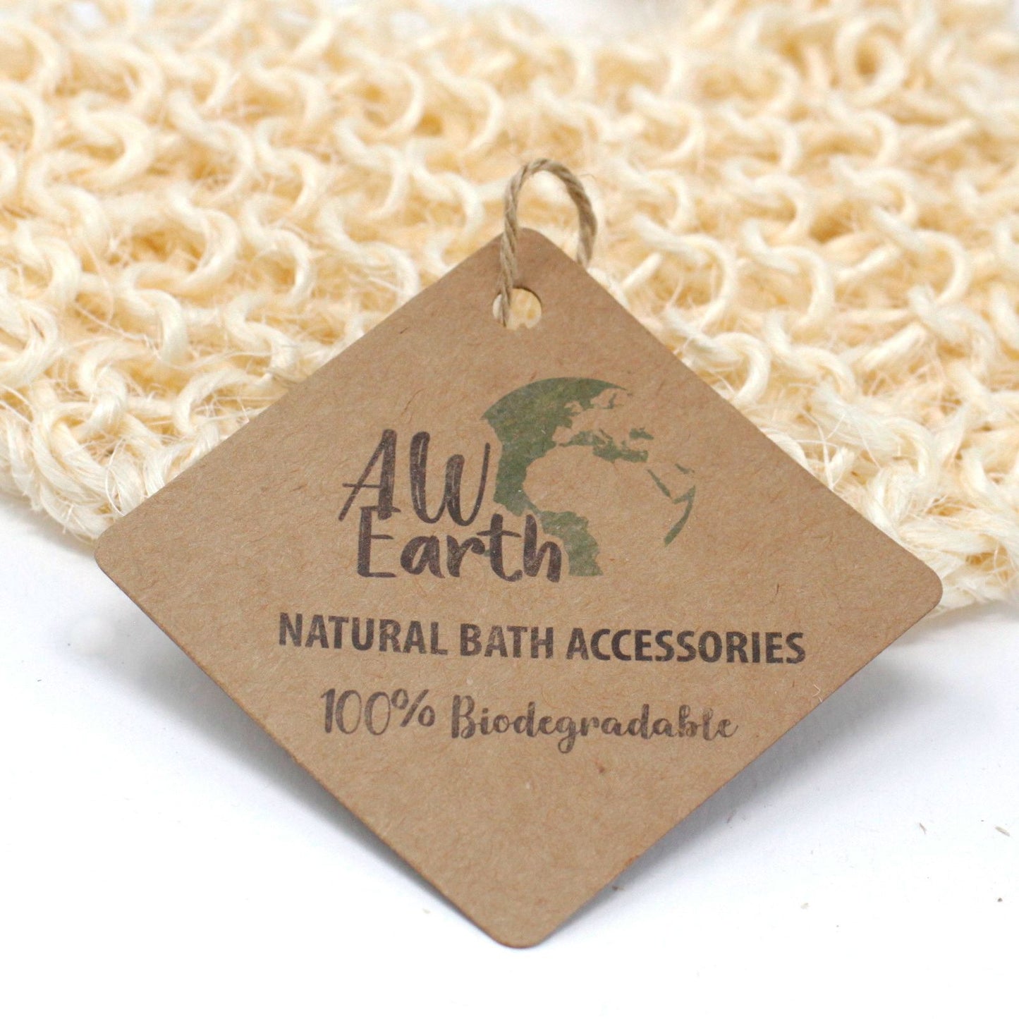 Natürlicher Peeling-Handschuh aus Sisal & Baumwolle