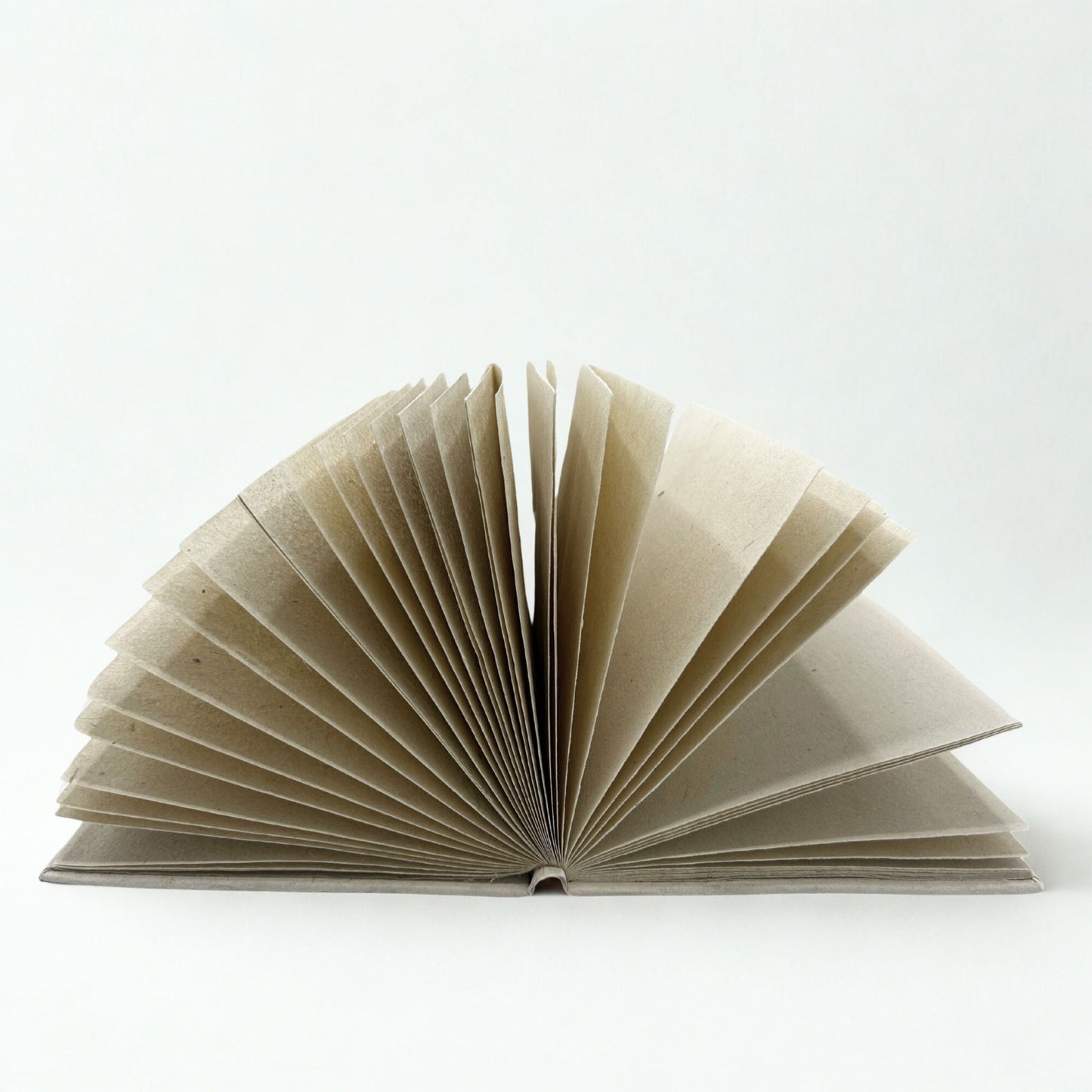 Notizbuch mit echtem Bodhi-Blatt – Handgeschöpftes Lokta-Papier, 45 Blatt