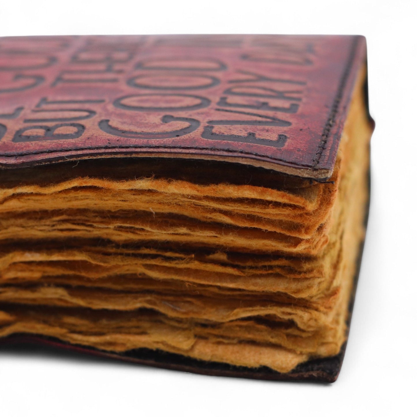 Leder-Notizbuch mit rustikaler Kante – Inspirierender Tagesbegleiter