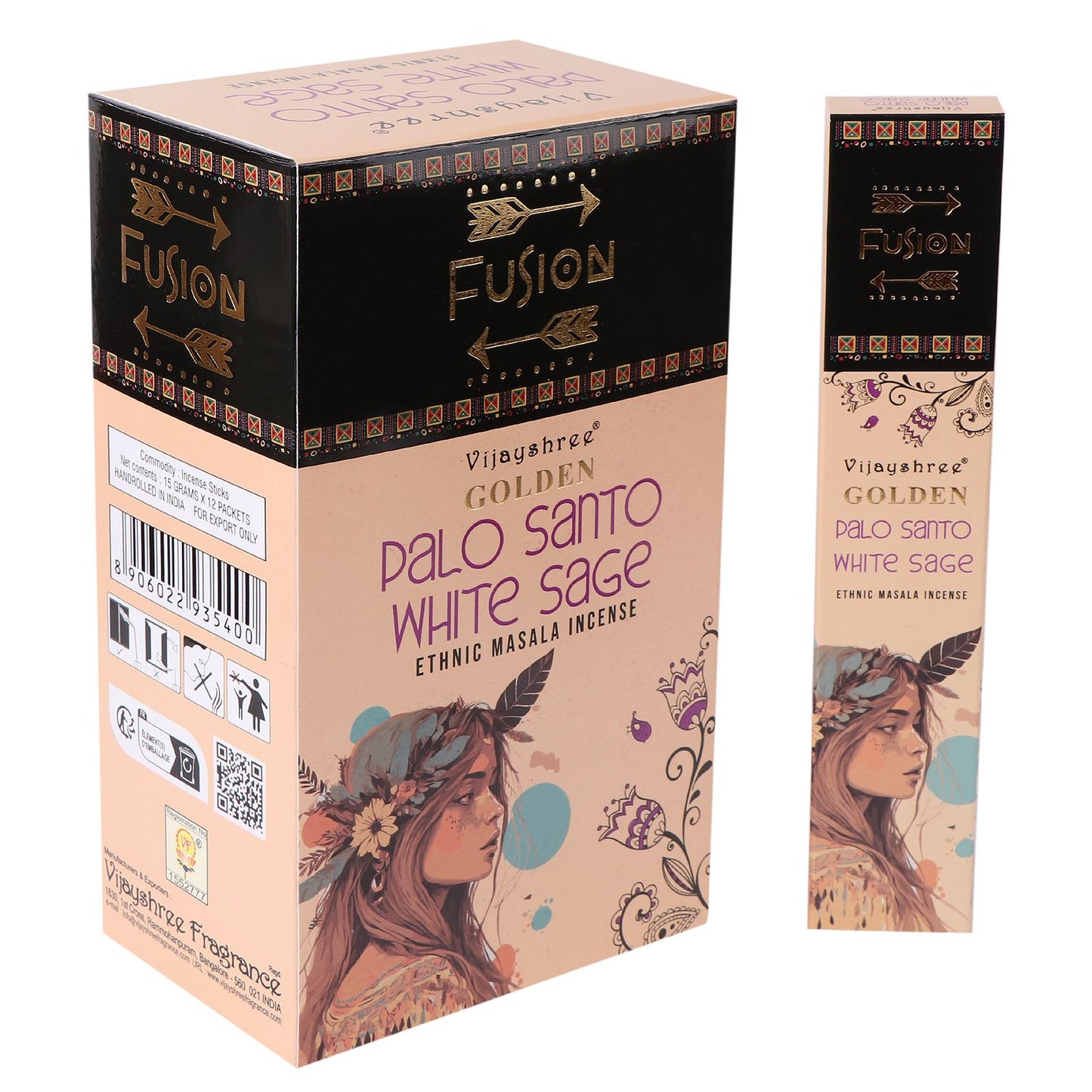 Harmonie-Duo: Räuchermischung mit Goldenem Palo Santo und Weißem Salbei (15g)