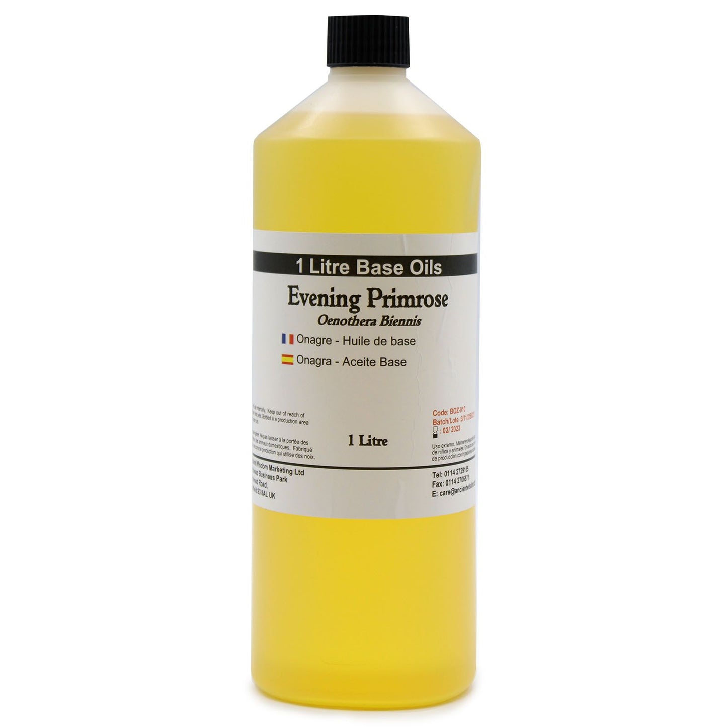 Reines Nachtkerzenöl Basisöl 1 Liter – Für Hautpflege & Aromatherapie