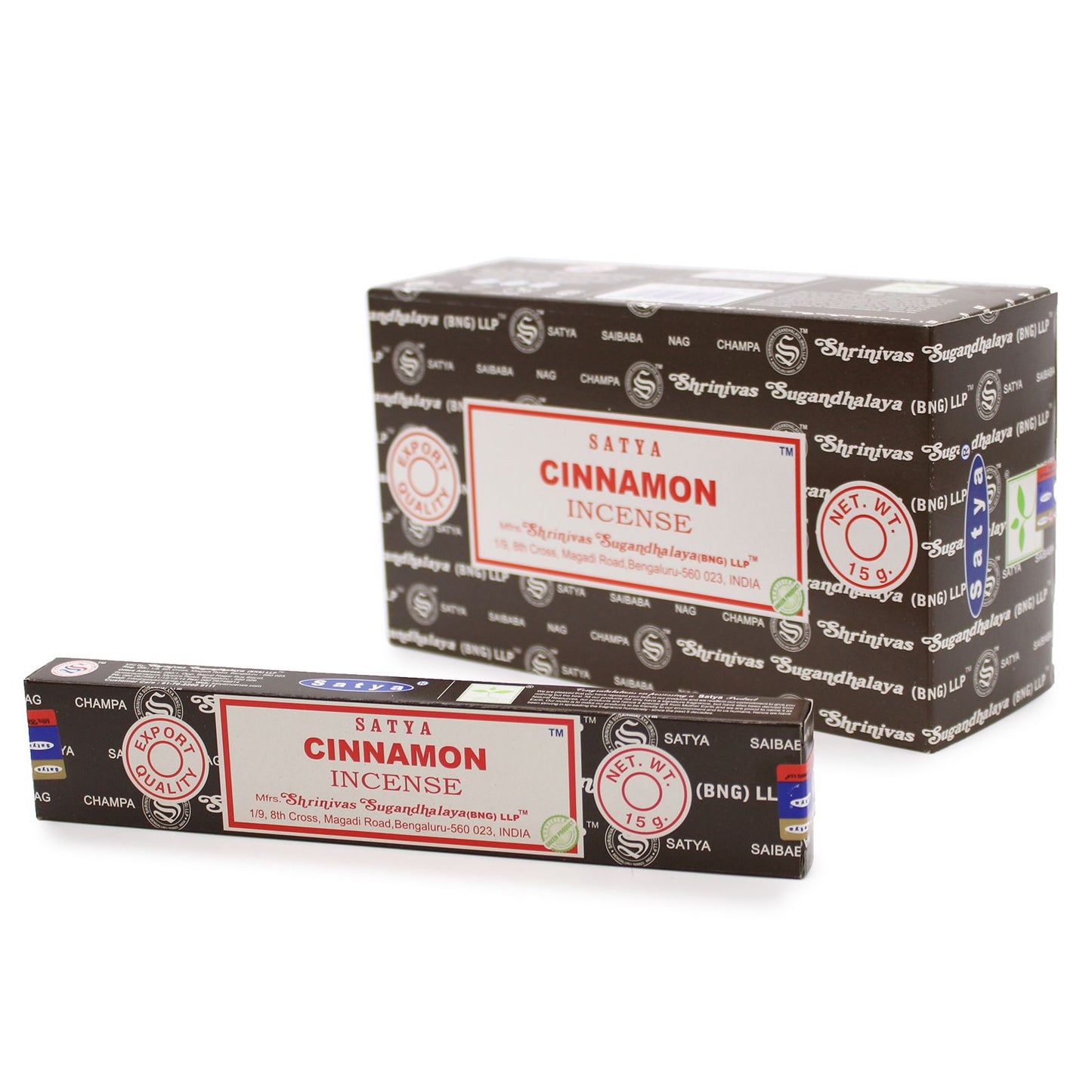 SATYA Räucherstäbchen Zimt - 15 Stück, handgerollt