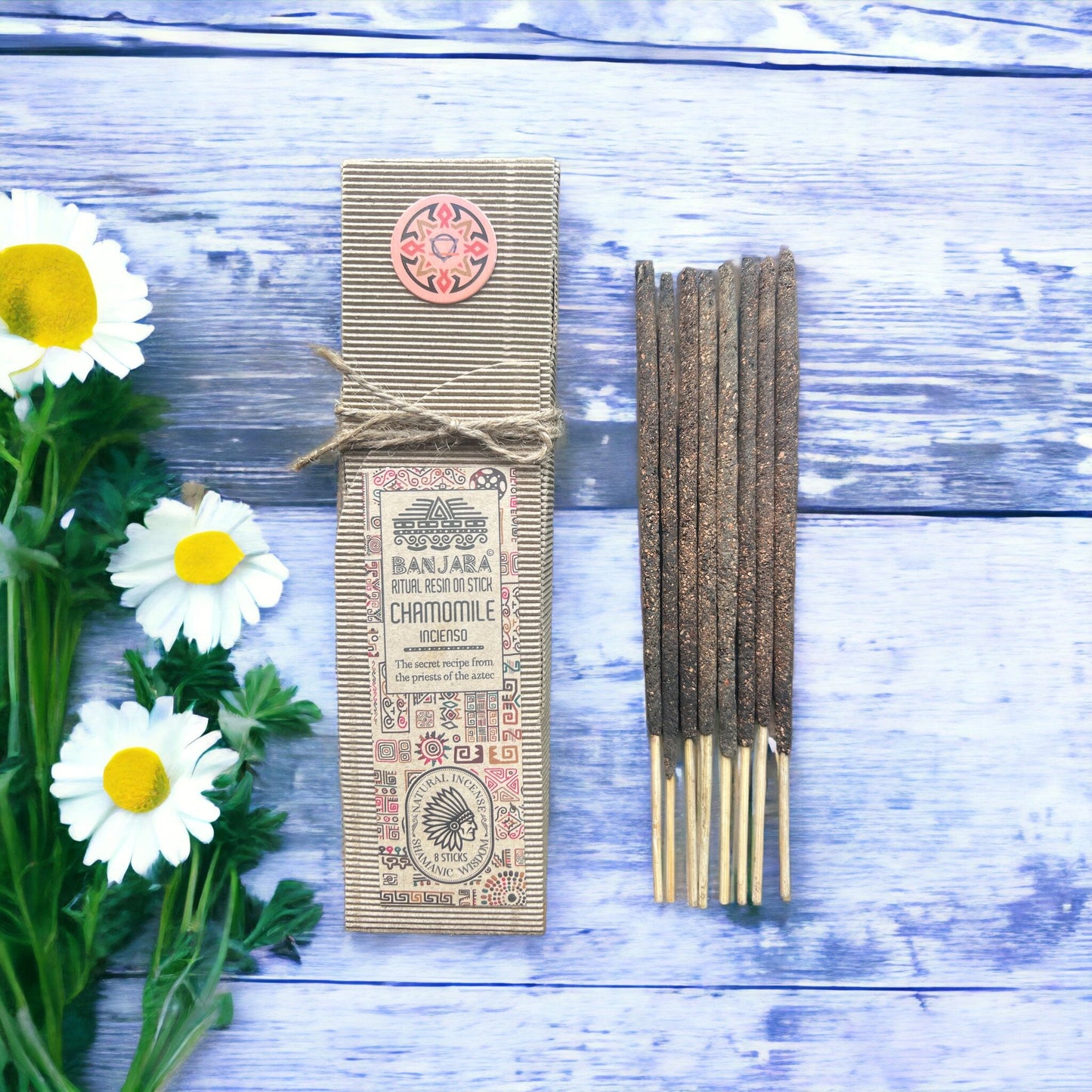 Ritualharzstäbchen Kamille – 8 Stück für innere Ruhe