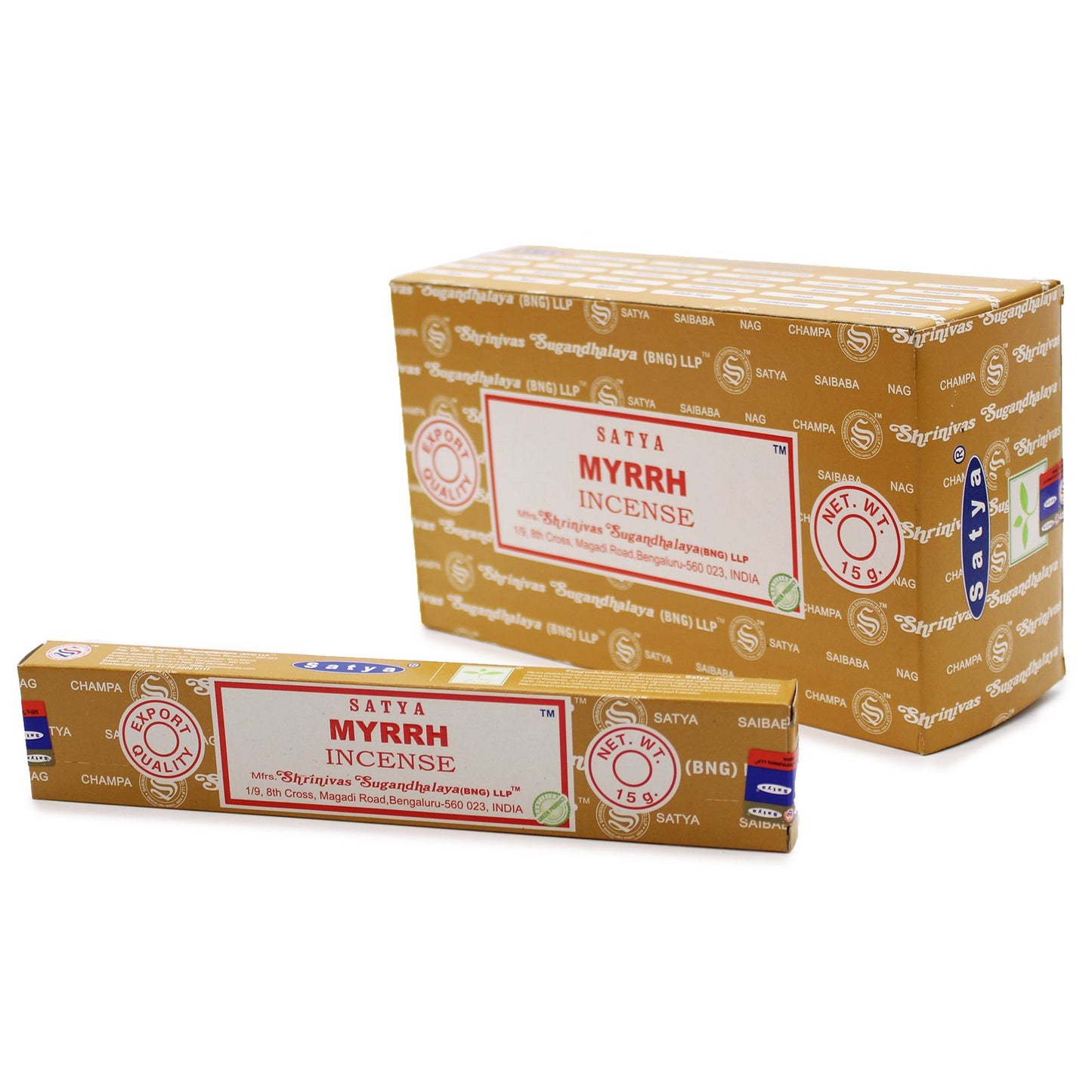 Myrrhe Räucherstäbchen Set - 12 Packungen Premium Qualität