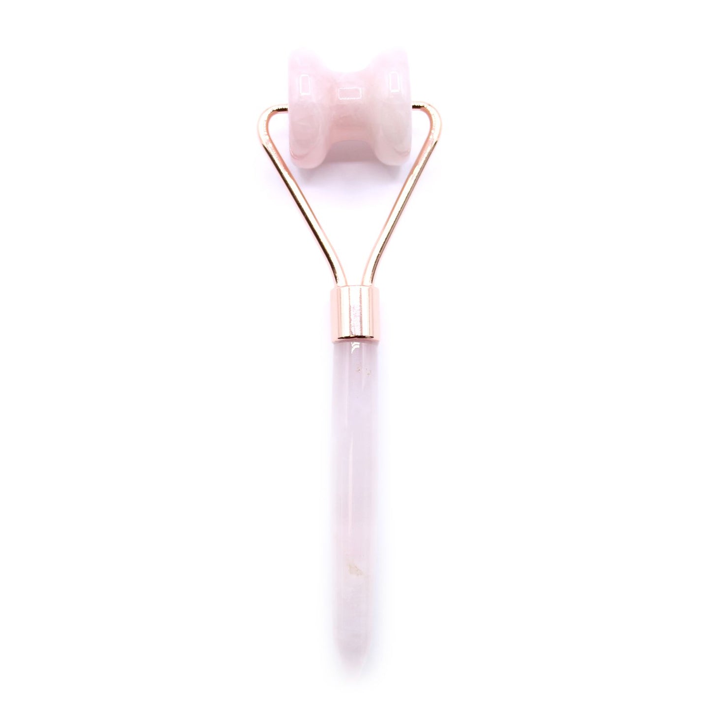 Gesichtsmassage-Roller aus echtem Rosenquarz – Für strahlende Haut & innere Balance