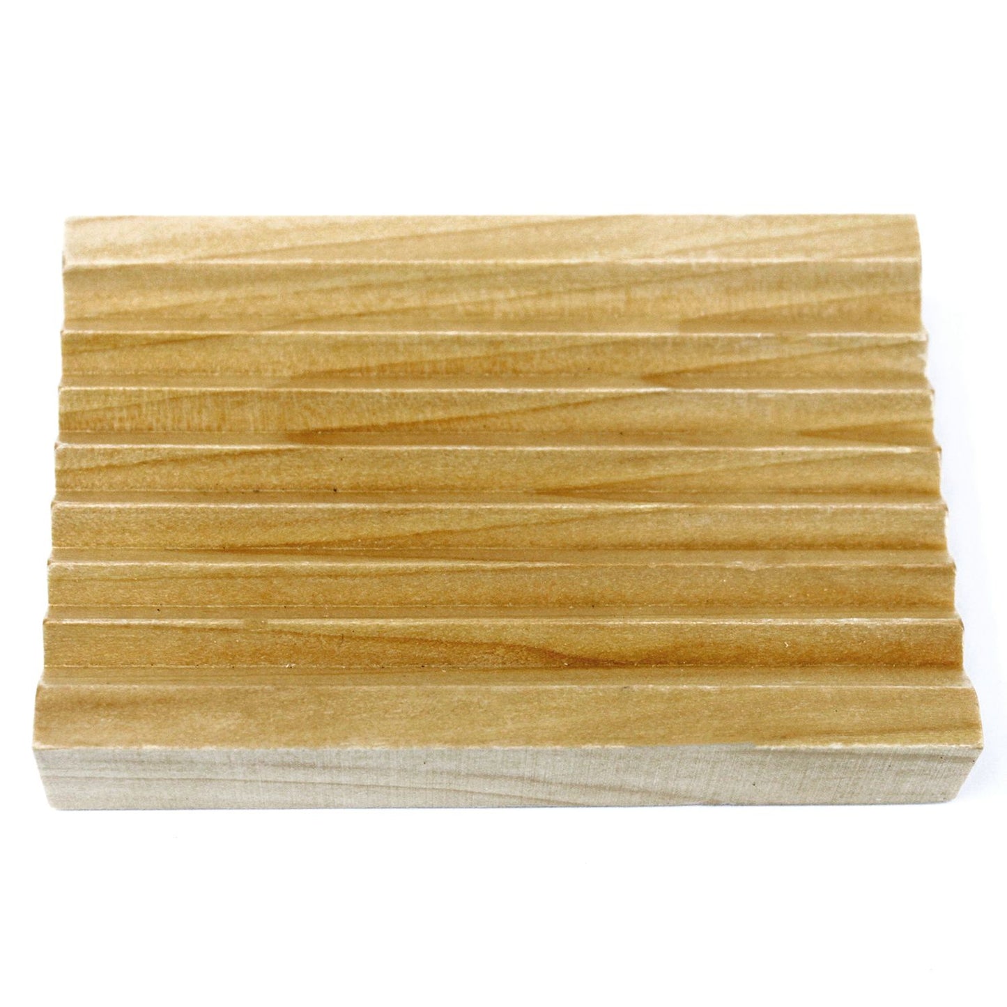 Seifenschale Groovy aus Hemu-Holz - Natürlicher Seifenteller mit Wasserablauf