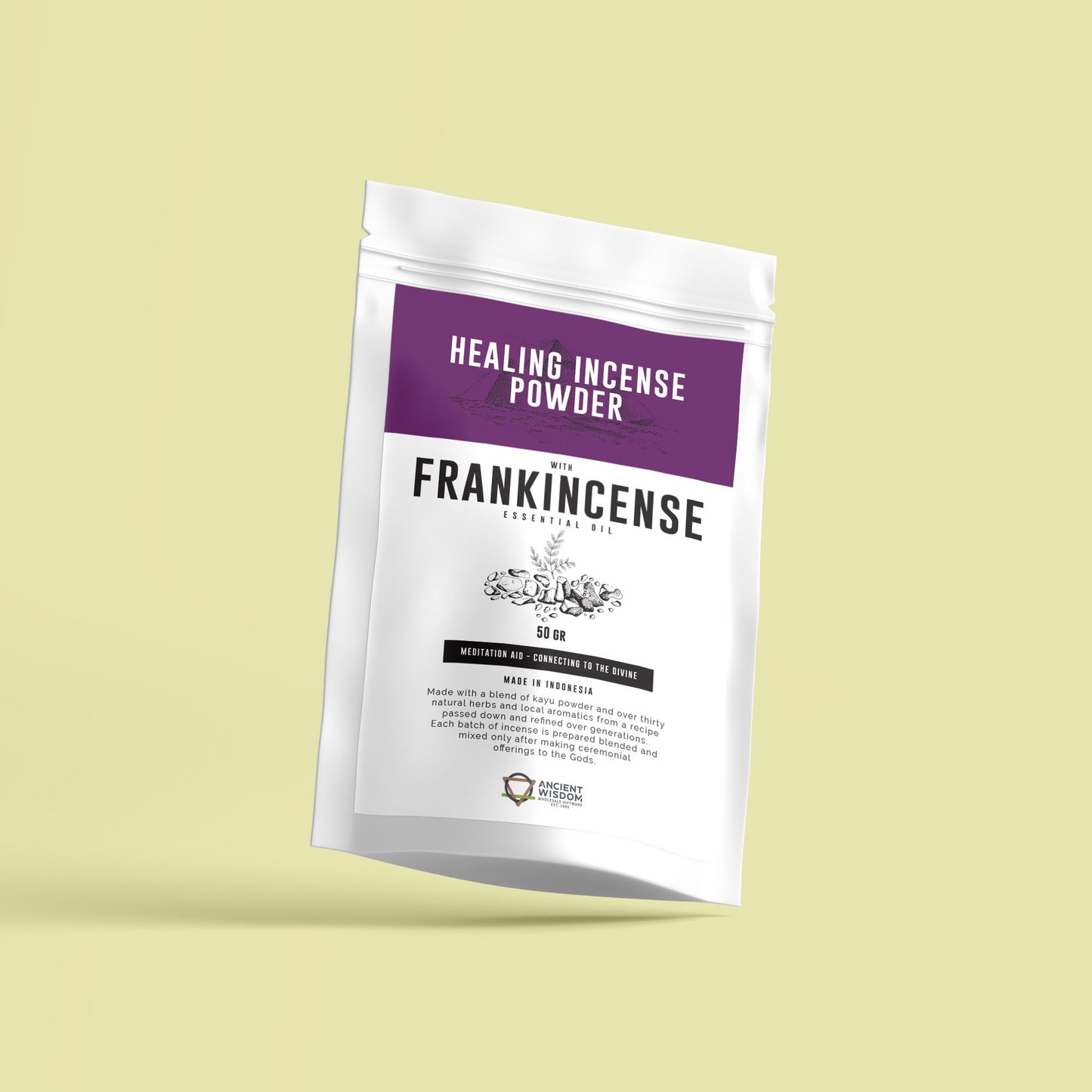 Räucherpulver Weihrauch – 50g für harmonische Räucherrituale